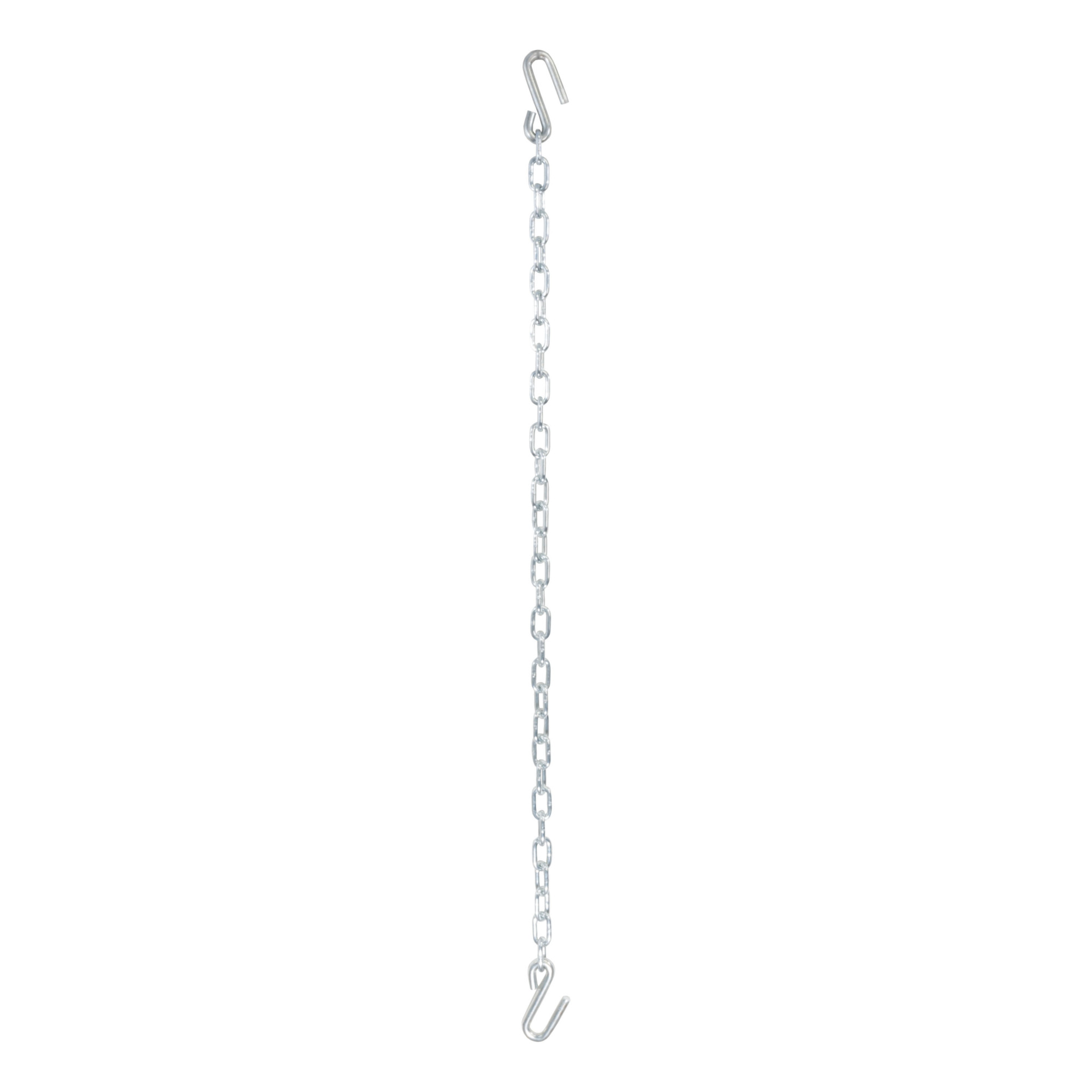 Curt Manufacturing, 48in. Safety Chain with 2 S-Hooks, Length 48 in, Material Steel, Model# 80030