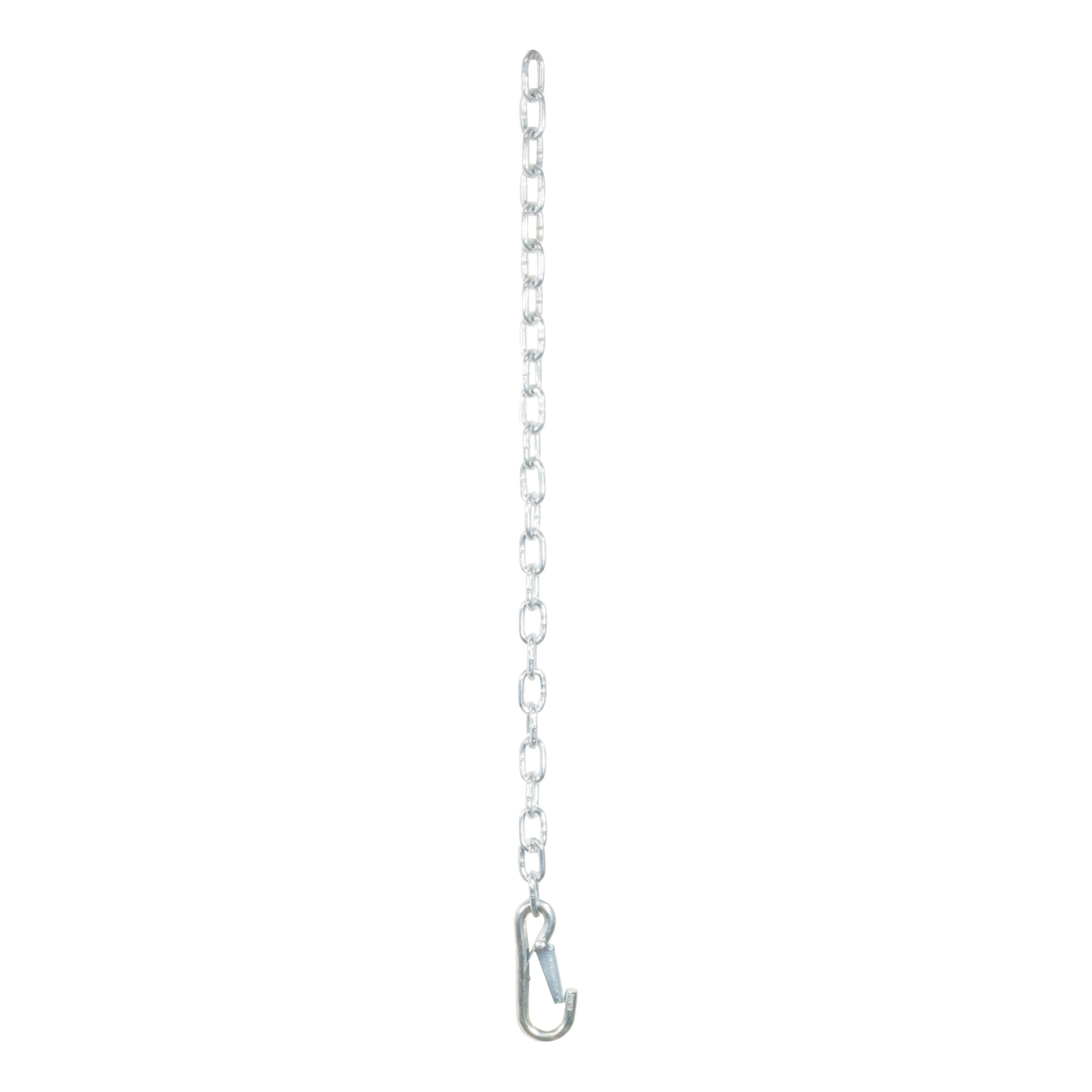 Curt Manufacturing, 27in. Safety Chain with 1 Snap Hook, Length 27 in, Material Steel, Model# 80312