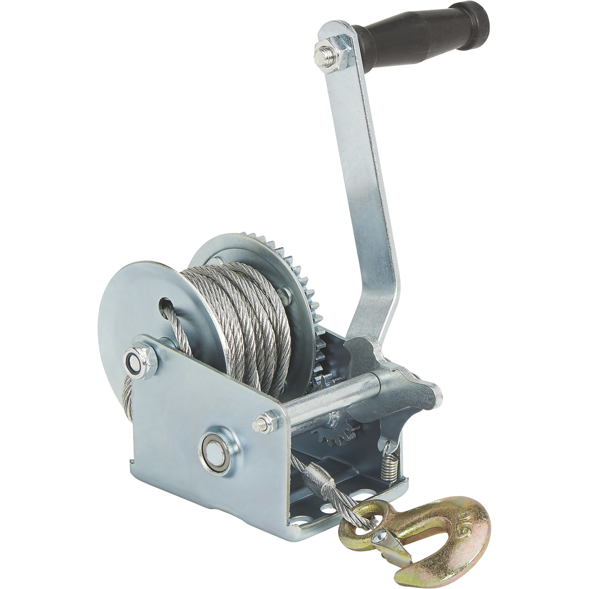 Ultra-Tow Single Speed Hand Winch with Wire Rope, 600-Lb. Load