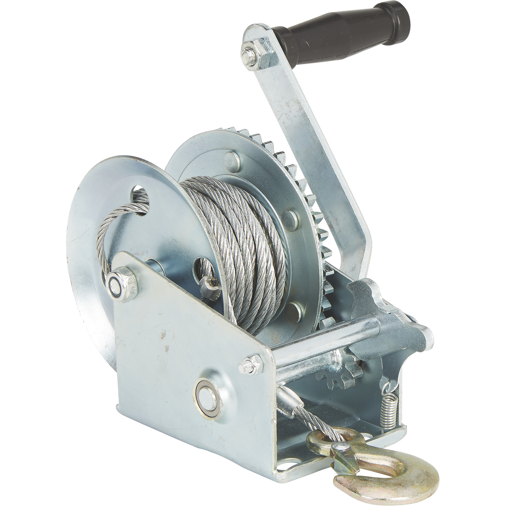 Ultra-Tow Single Speed Hand Winch with Wire Rope, 1000-Lb. Load ...