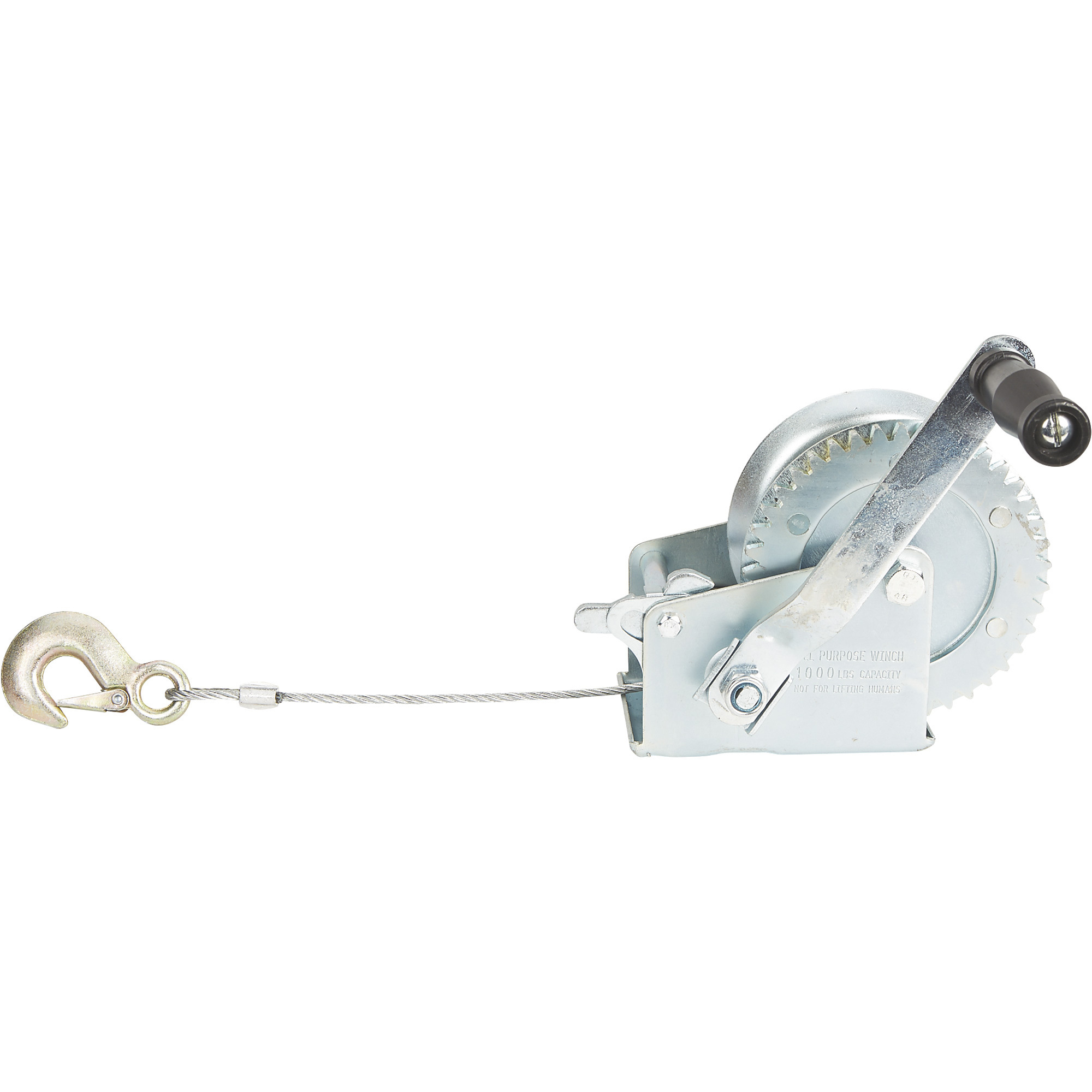 Ultra Tow Single Speed Hand Winch With Wire Rope 1000 Lb Load Capacity 33ft Rope Northern Tool 8988