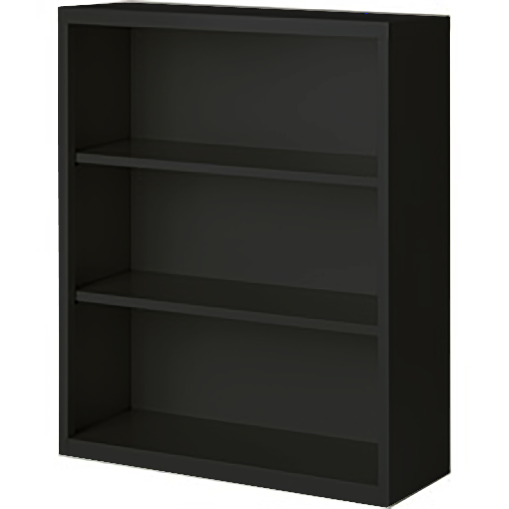 Steel Cabinets USA, 36in.x13in.x42in. Black Bookcase Steel Fully Assembled, Height 42 in, Shelves (qty.) 3, Material Steel, Model# BCA-364213-B
