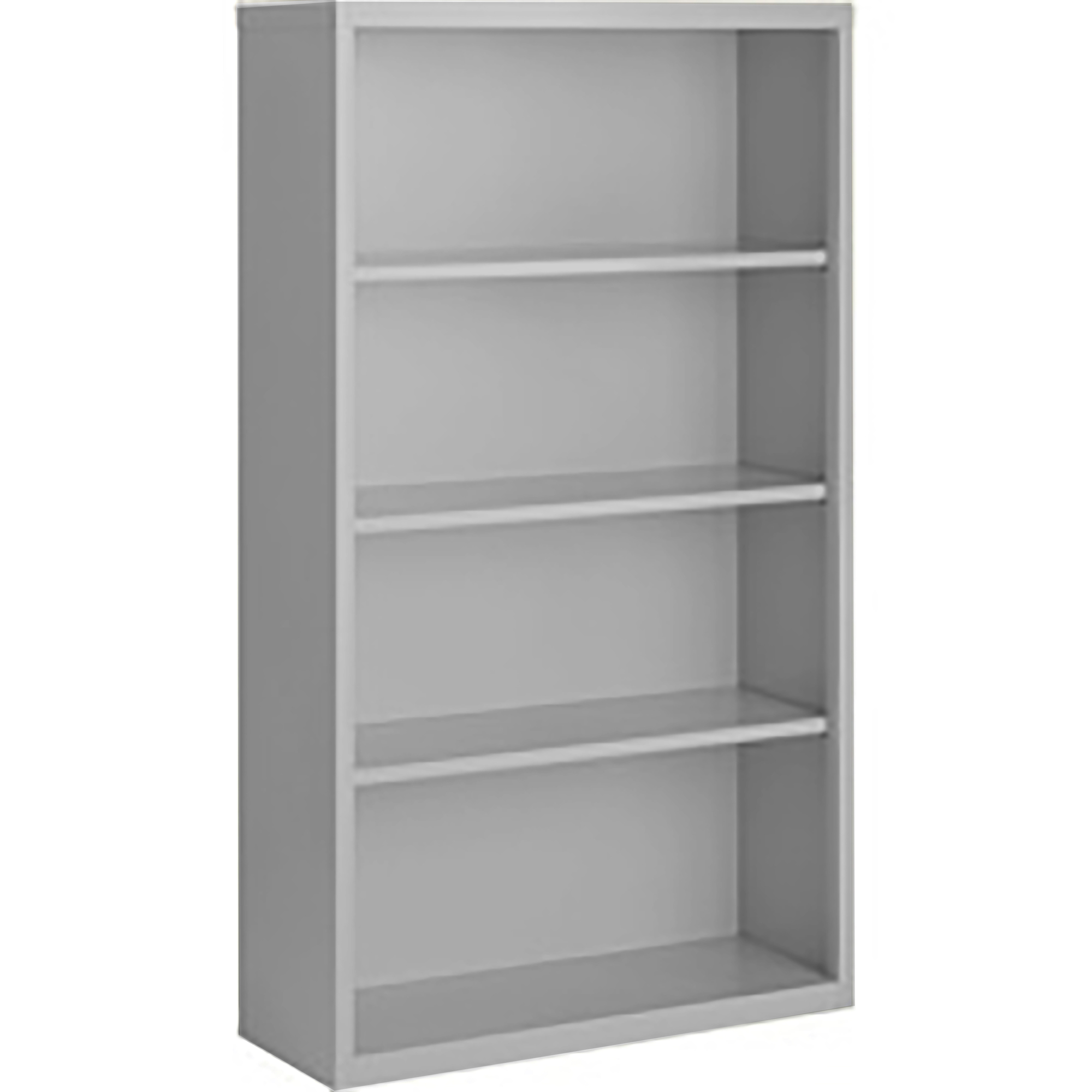 Steel Cabinets USA, 36in.x13in.x52in. Gray Bookcase Steel Fully Assembled, Height 52 in, Shelves (qty.) 4, Material Steel, Model# BCA-365213-G