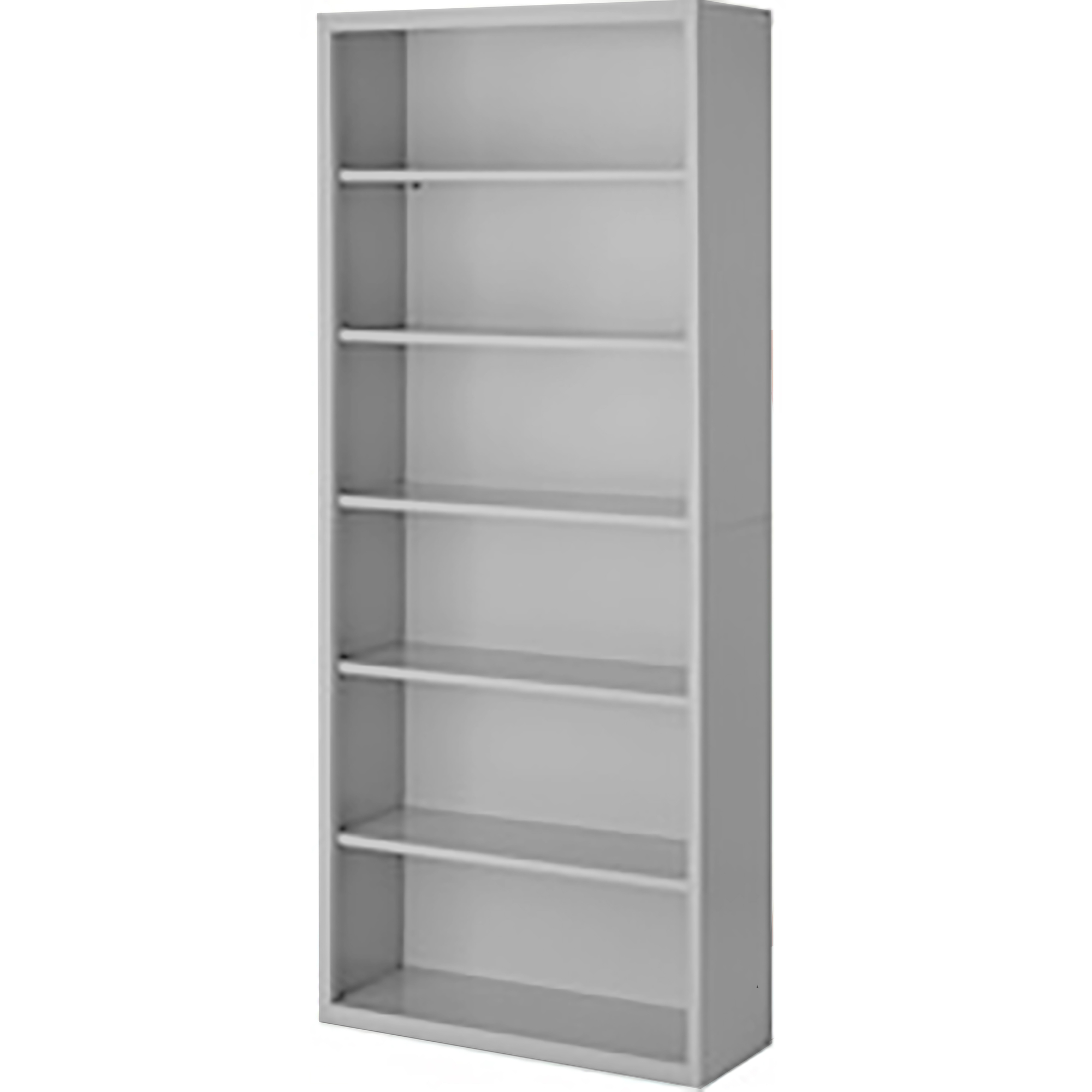 Steel Cabinets USA, 36in.x18in.x84in. Gray Bookcase Steel Fully Assembled, Height 84 in, Shelves (qty.) 6, Material Steel, Model# BCA-368418-G