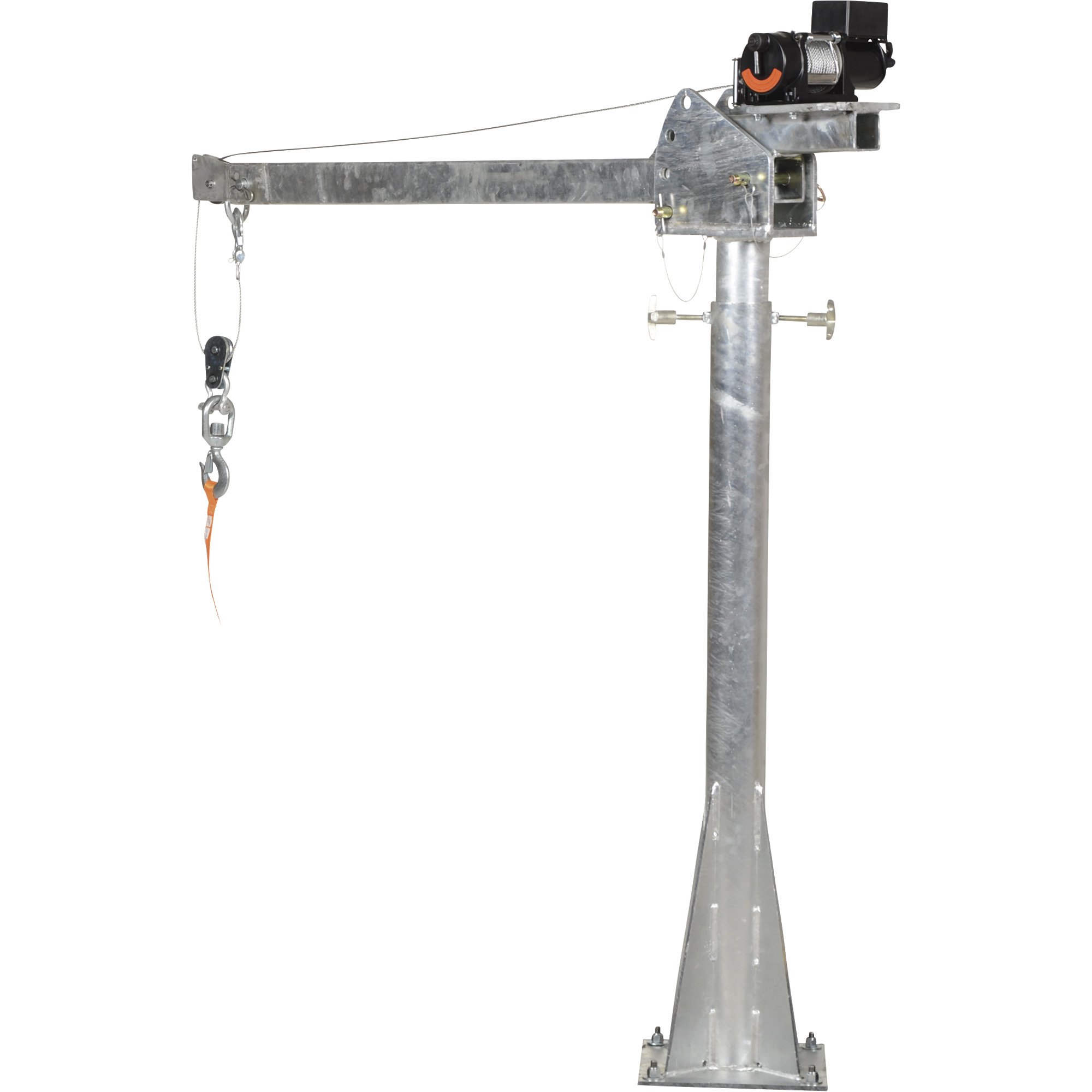 Vestil Electric Powered Jib Crane — 2000-Lb. Capacity, Galvanized