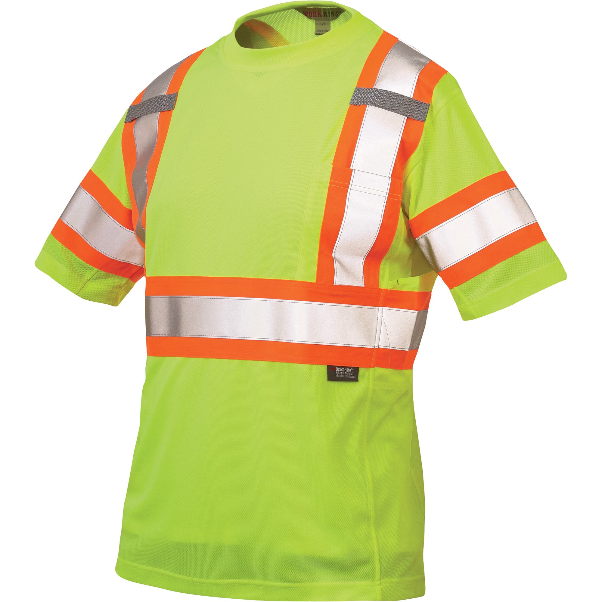 Mens High Visibility Shirts with 3M ScotchliteTM Reflective Tape 100%  Cotton Long Sleeve 2 Tone Block Color - Buy Online - 166219382