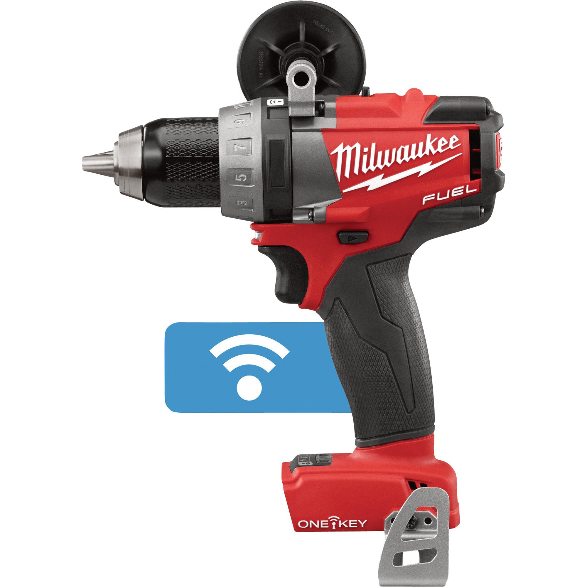 Milwaukee M18 FUEL Li-Ion Cordless Electric Drill/Driver with ONE-KEY — Tool Only, 1/2in. Keyless Chuck, 2000 RPM, Model# 2705-20