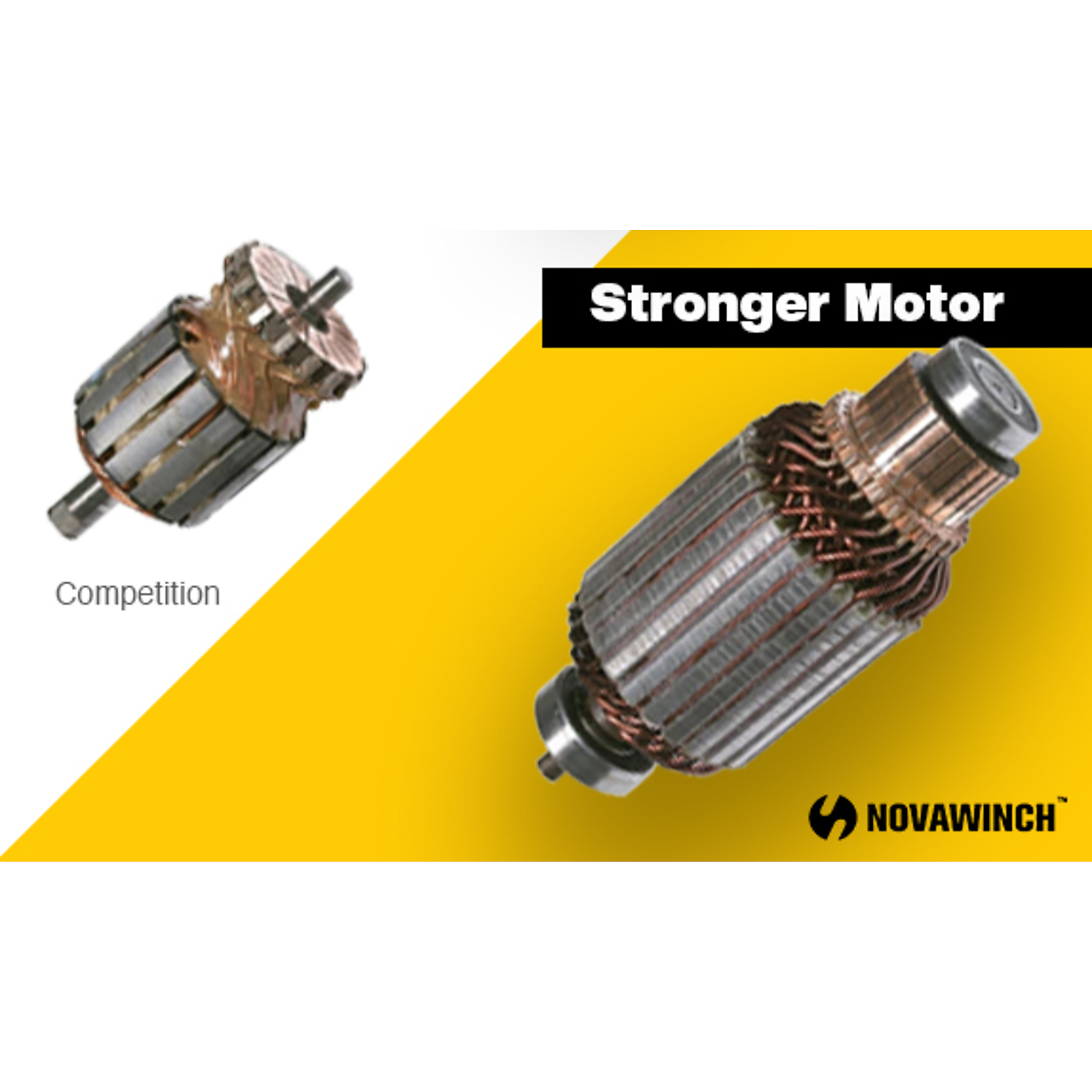 Novawinch, UTV 12V DC Powered Winch, Capacity (Line Pull) 4500 lb