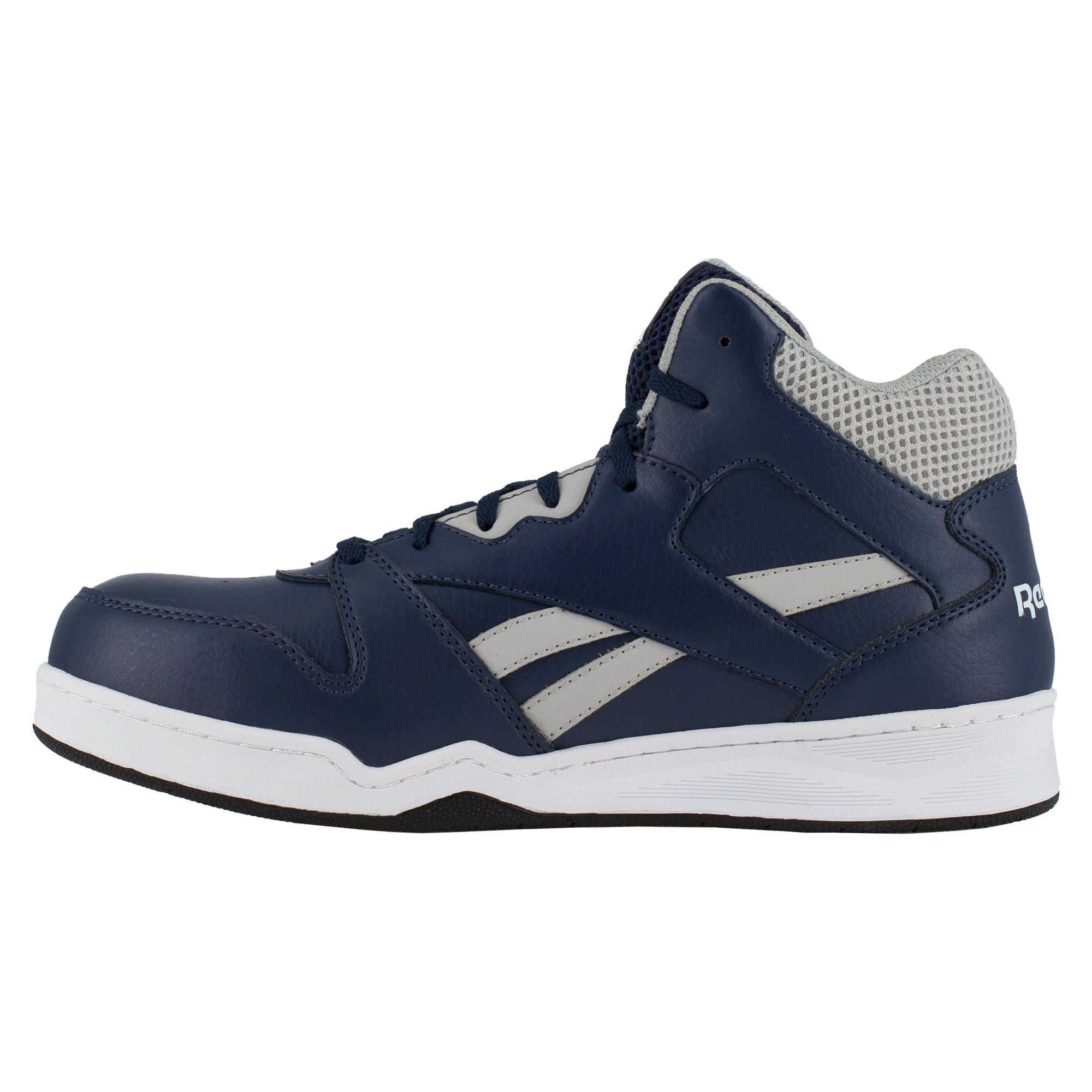 Reebok, High Top Work Sneaker, Size 11, Width Wide, Color Navy and Grey ...