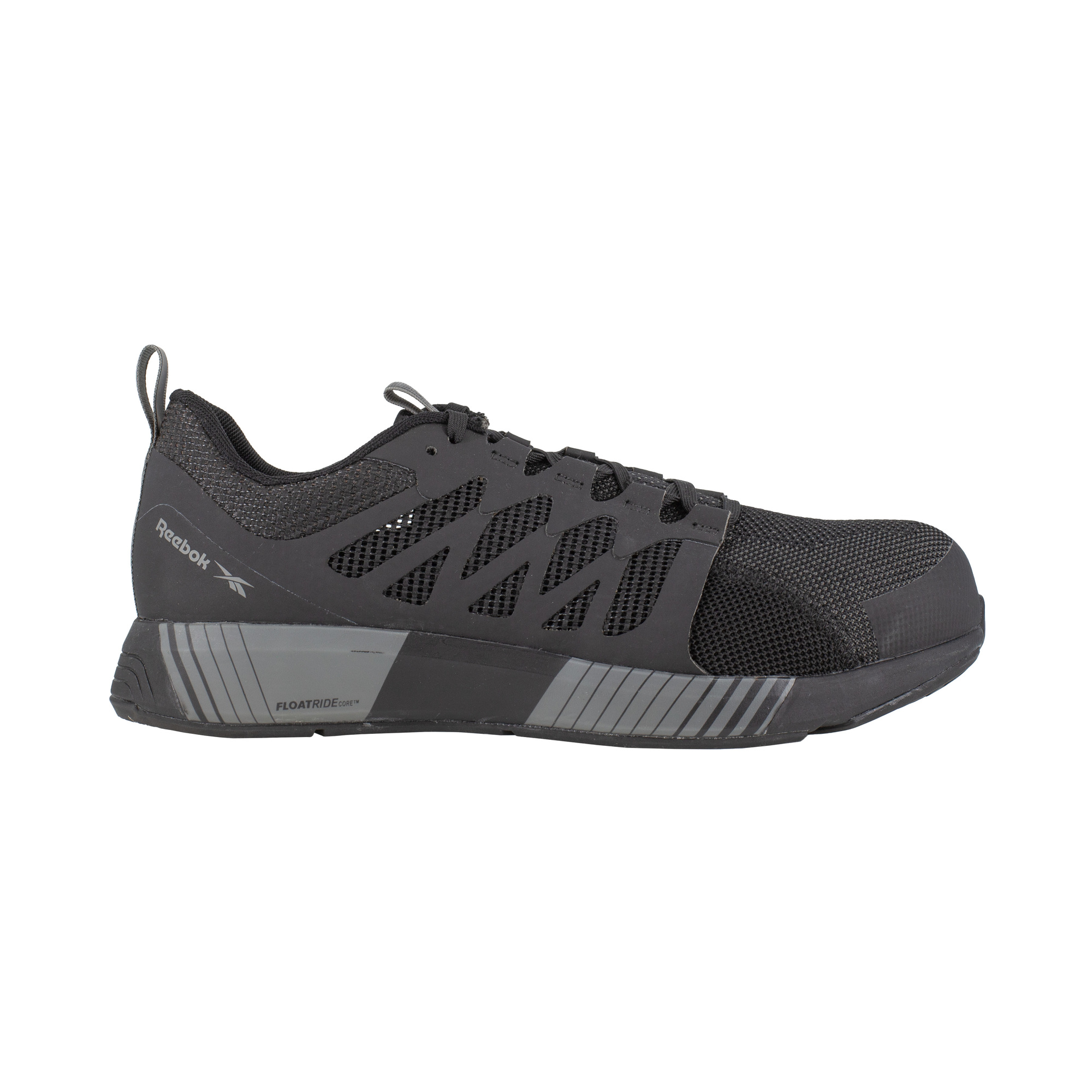 Reebok, Athletic Work Shoe, Size 5, Width Medium, Color Black and Grey, Model# RB4310