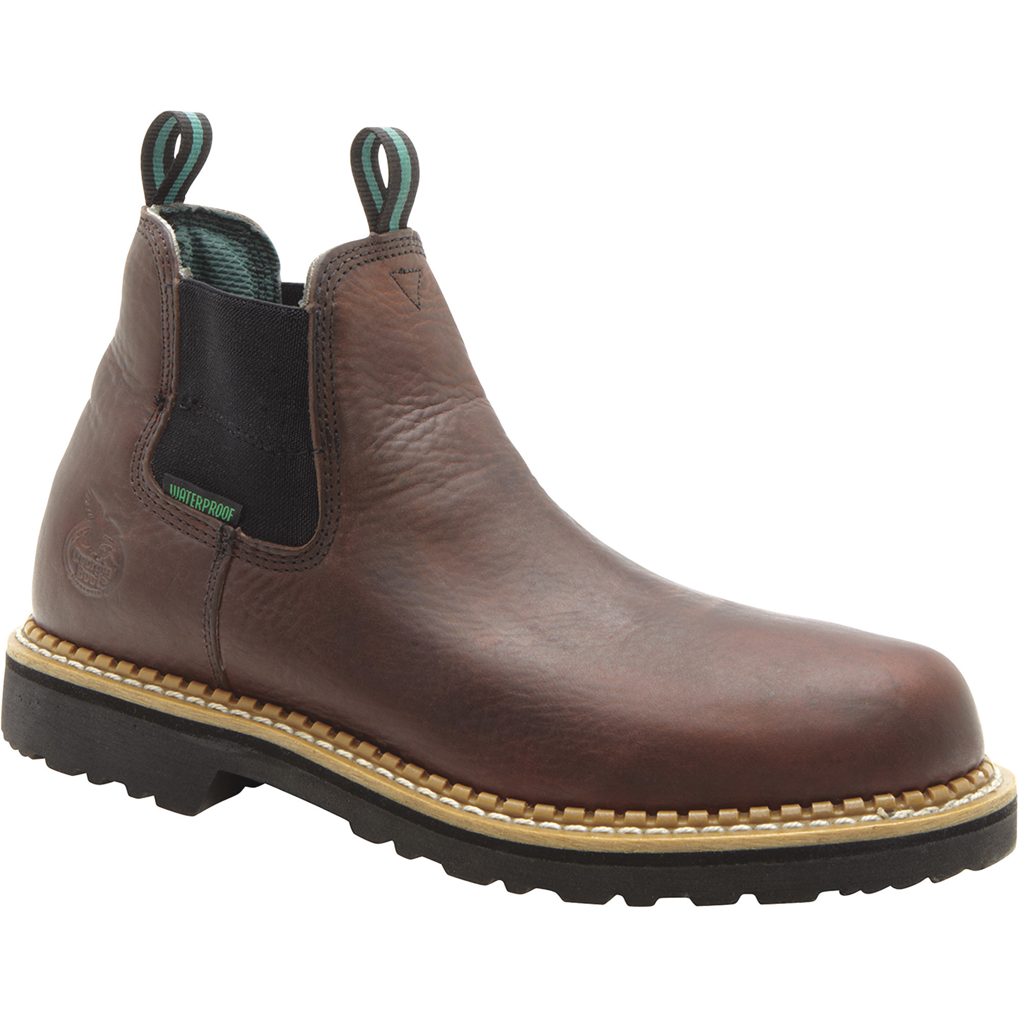 Georgia Giant Men's 5in. Steel-Toe Waterproof Romeo Boots, Brown, Model# GR530