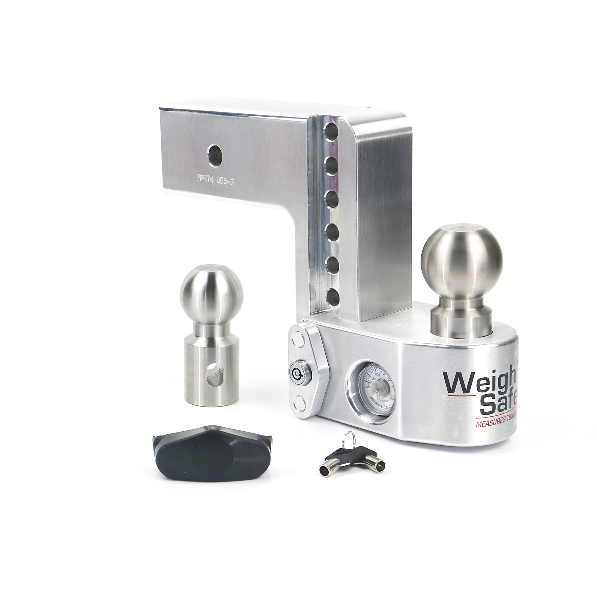 Weigh-Safe Drop Hitch Ball Mount - 6in. Drop, 3in. Shank, 21000-Lb. Towing Capacity, 2-5/16in. Ball Diameter, Class V, Model# WS6-3