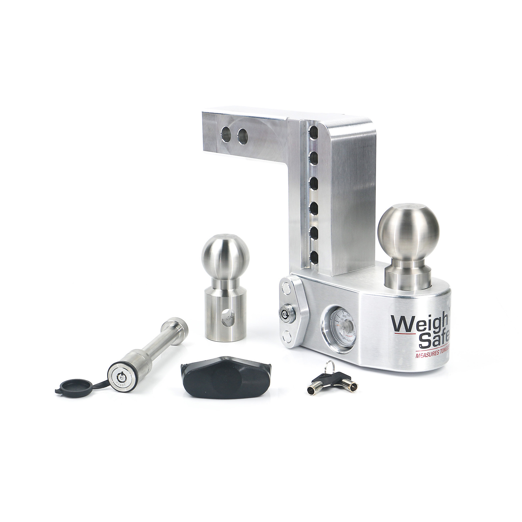 Weigh-Safe Drop Hitch Ball Mount - 6in. Drop, 2in. Shank, 12500-Lb. Capacity, 2-5/16in. Ball Diameter, Class V, Model# WS6-2-KA