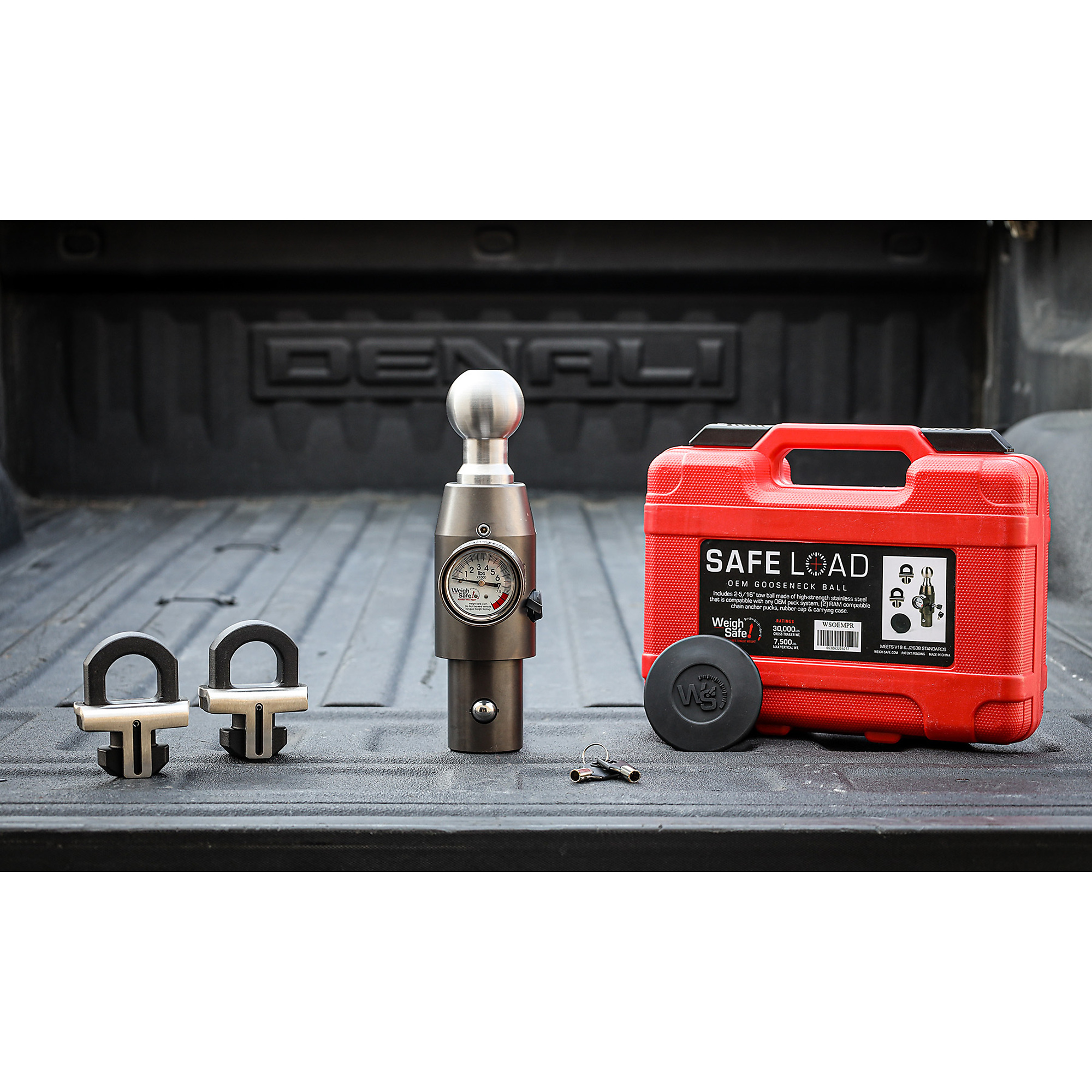 WeighSafe, Weigh Safe OEM Gooseneck Ball Ram w/Pucks (30K), Gross