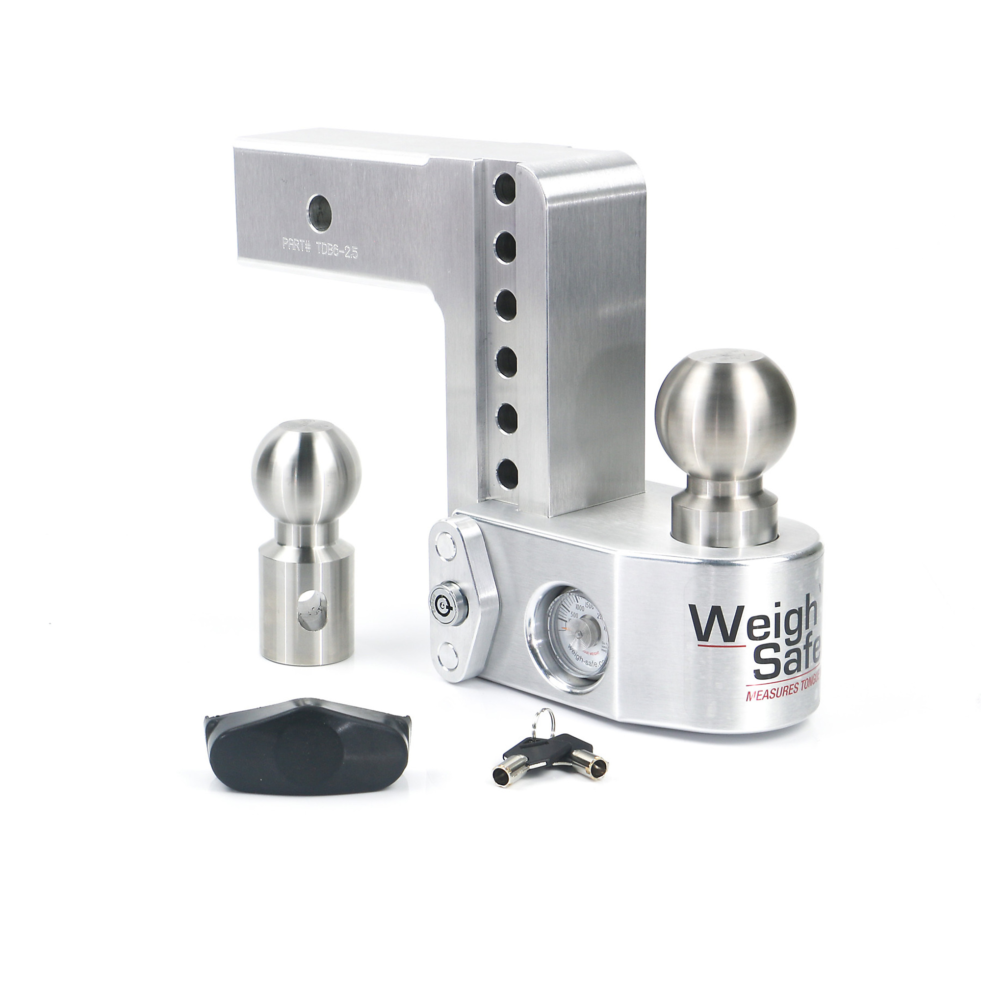 Weigh-Safe Drop Hitch Ball Mount - 6in. Drop, 2.5in. Shank, 18500-Lb. GTW, 2-5/16in. Ball Diameter, Class V, Model# WS6-2.5