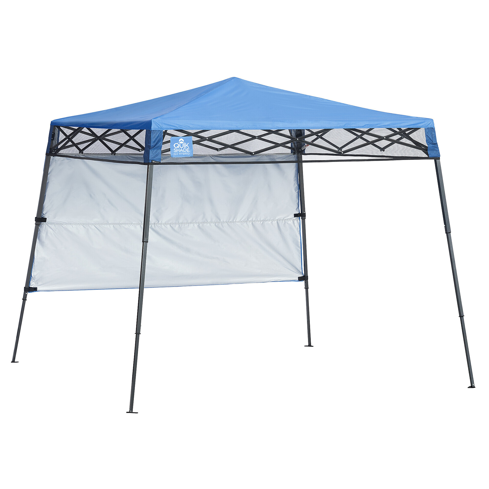 Quik Shade Go Hybrid, Go Hybrid 6 x 6ft. Slant Leg Canopy, Regatta Blue, Length 7 ft, Width 7 ft, Color Blue, Model# 167707RL