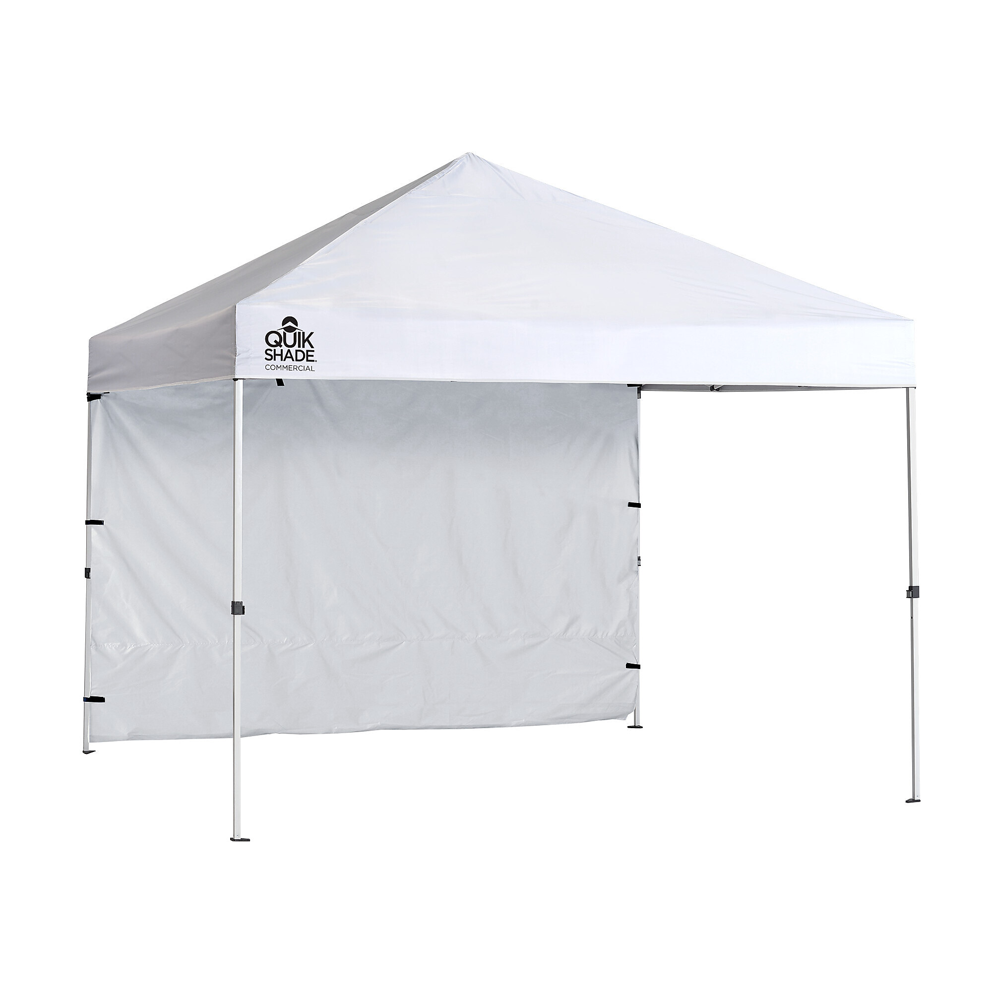Quik Shade, Commercial C100 Straight Leg Pop-Up Canopy, Color White, Model# 167709RL