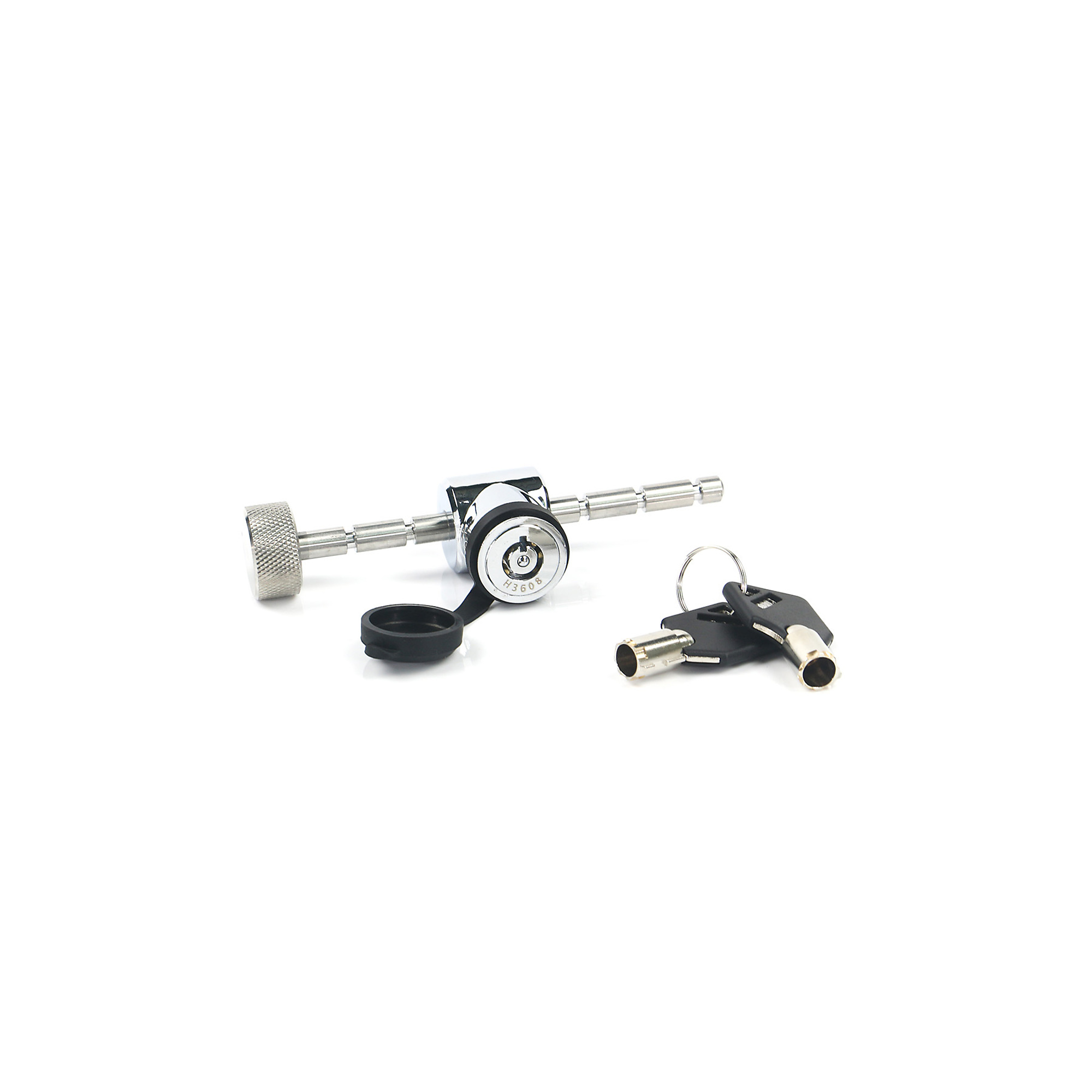 Weigh-Safe Adjustable Coupler Latch Lock - 4.5in. Length, Stainless Steel, Keyed Alike, Model# WS11