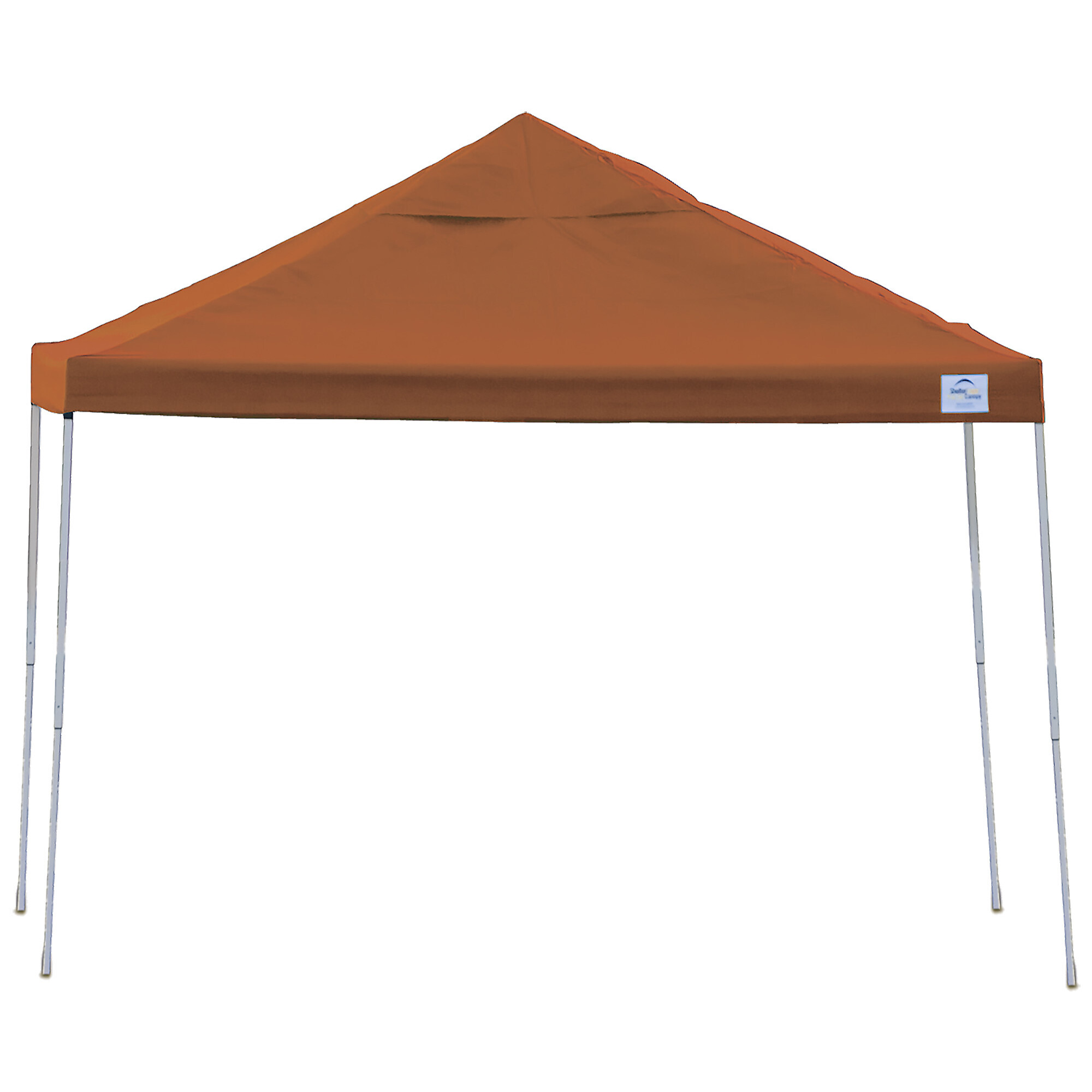 ShelterLogic Pop-Up Canopy HD - 10ft. x 10ft., Straight Leg, Orange, Water-Resistant, Model# 22738
