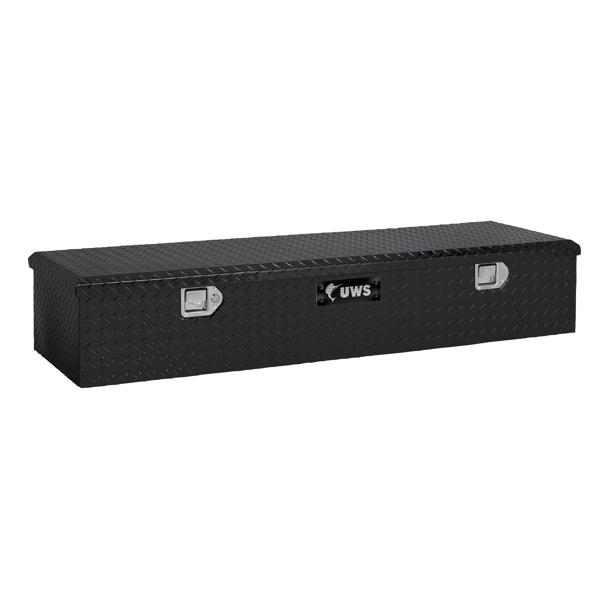 UWS, 58in. 5th Wheel Truck Tool Box, Width 58.875 in, Material Aluminum, Color Finish Gloss Black, Model# EC20092