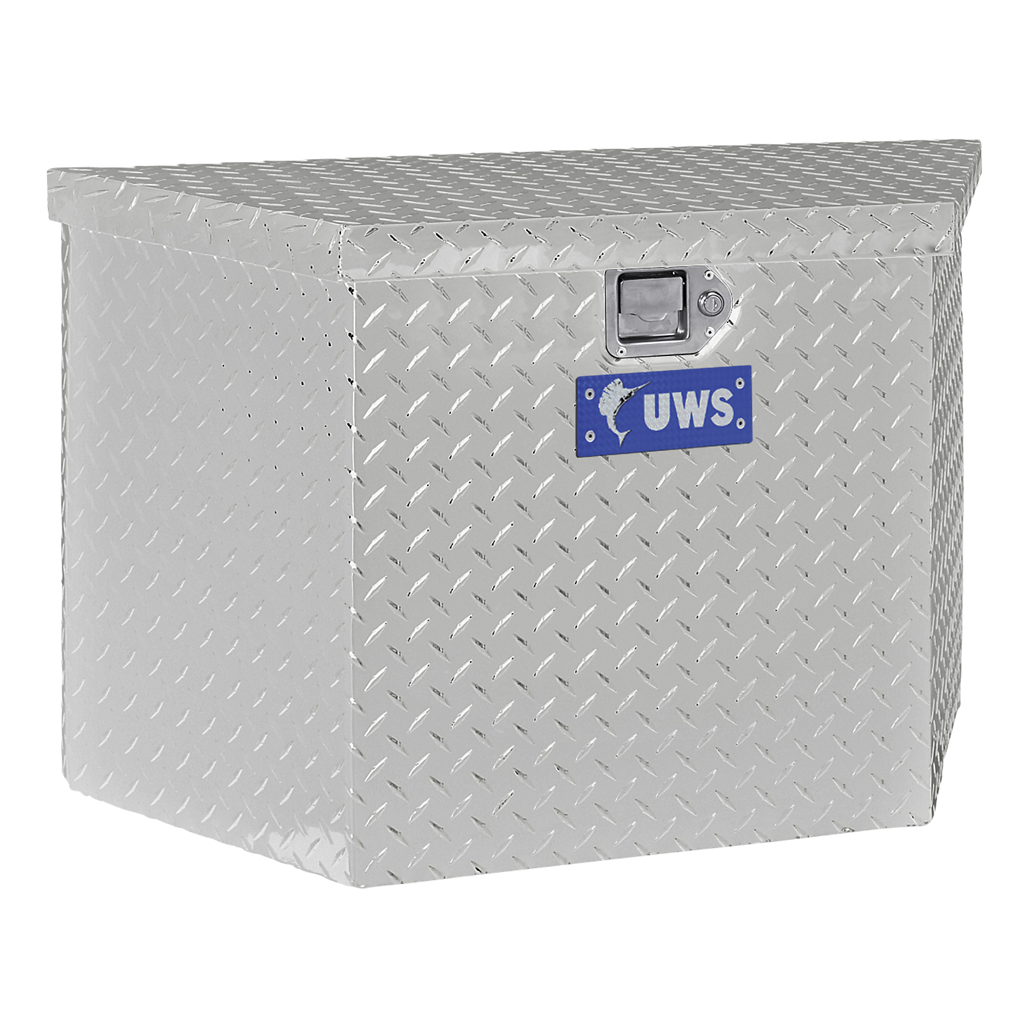 UWS, 34in. Trailer Tongue Box, Width 34.5 in, Material Aluminum, Color Finish Bright Aluminum, Model# EC20391
