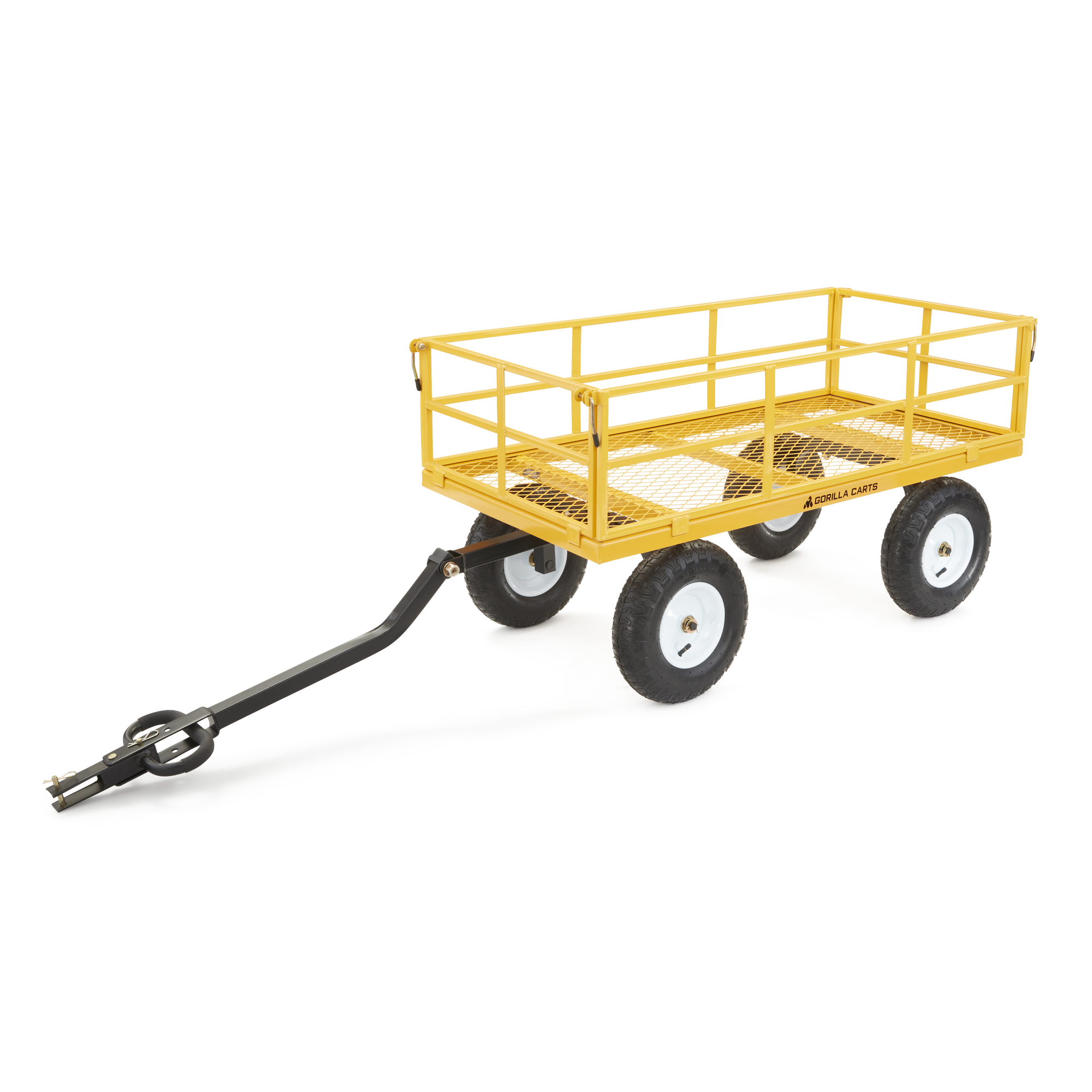 Gorilla Carts GCU-1600 Utility Trailer, 1600 lb, Tow Handle D&B Supply