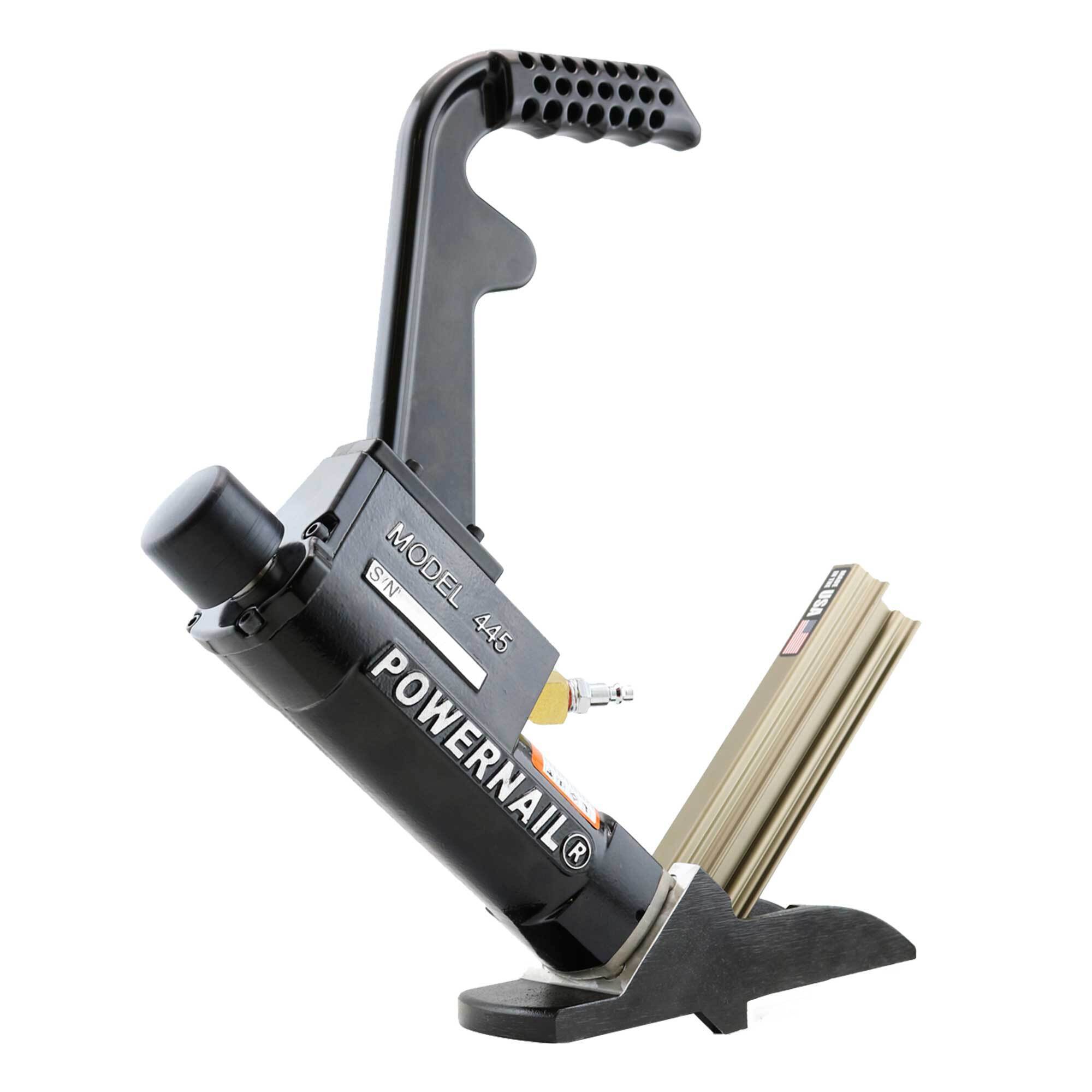 POWERNAIL, Pneumatic 16ga Cleat Flooring Nailer, Fastener Size 0 in, Nail Gun Angle 0 °, Model# 445LSW.PWR