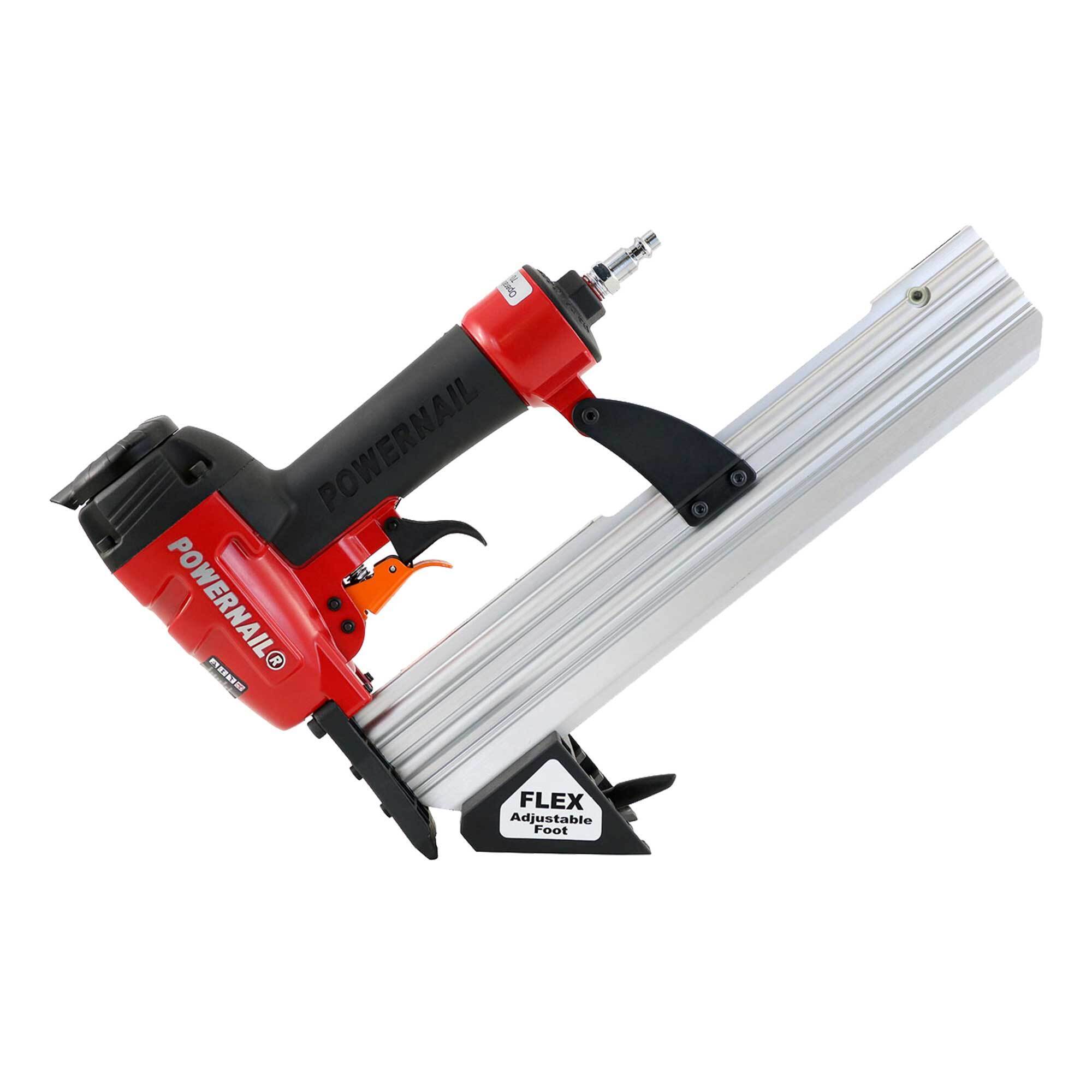 POWERNAIL, Pneumati 18g Narrow Crown Floor Staple trigger pul, Fastener Size 0 in, Nail Gun Angle 0 °, Model# 1845FKIT.PWR