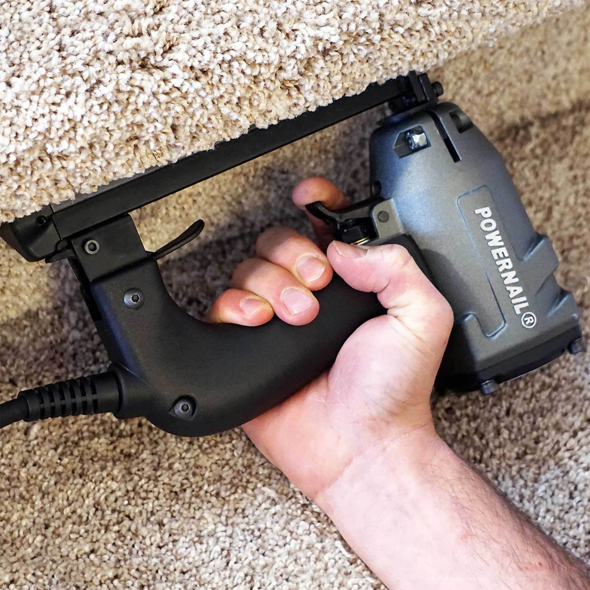 POWERNAIL, Electric 20ga Carpet Stapler, Fastener Size 0 in, Nail Gun Angle 0 °, Model PTACK54E