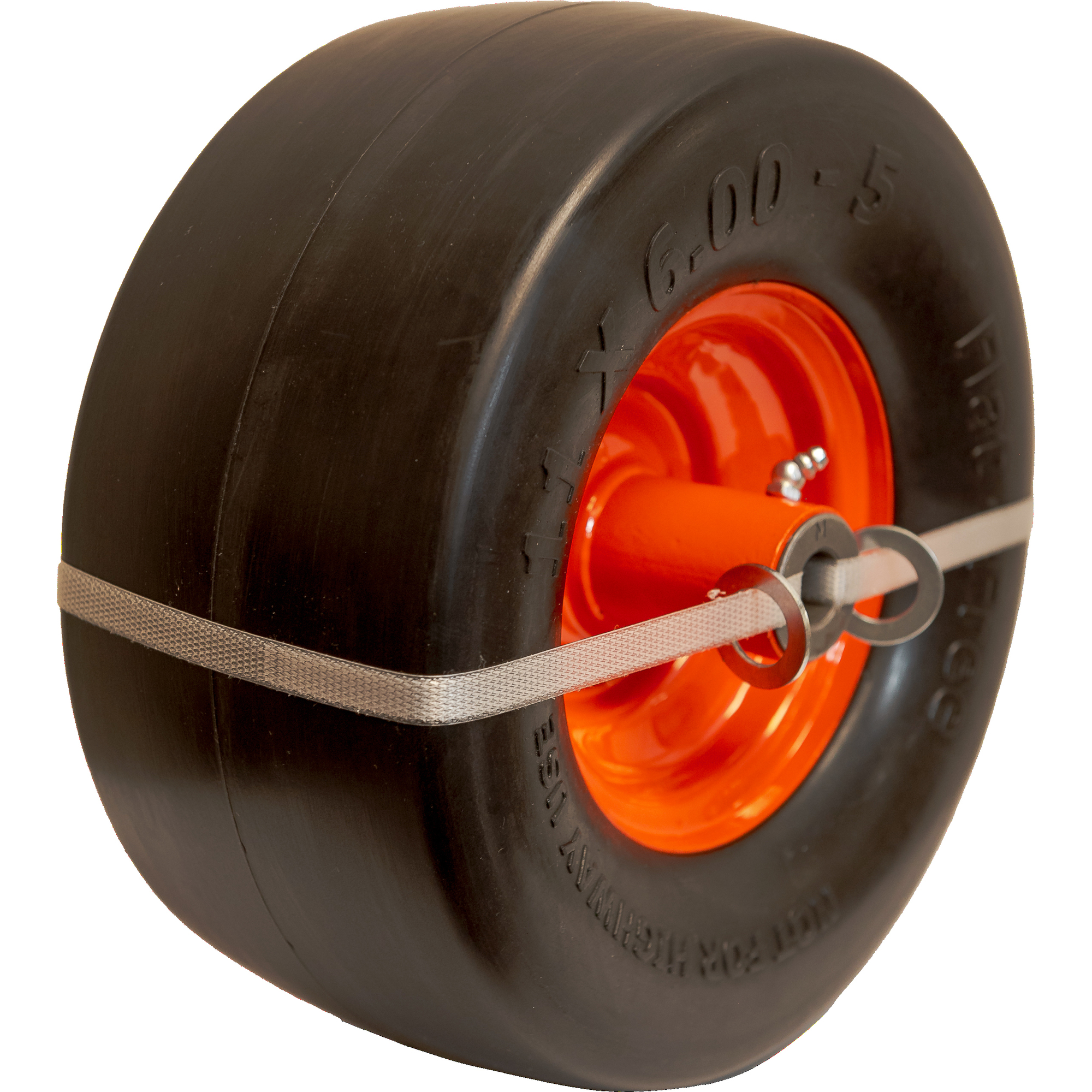 HI RUN Flat Free Tire/Wheel with Kits Smooth 3/4in ID Tire Size HI RUN Flat Free Tire/Wheel with Kits Smooth 3/4in ID Tire Size