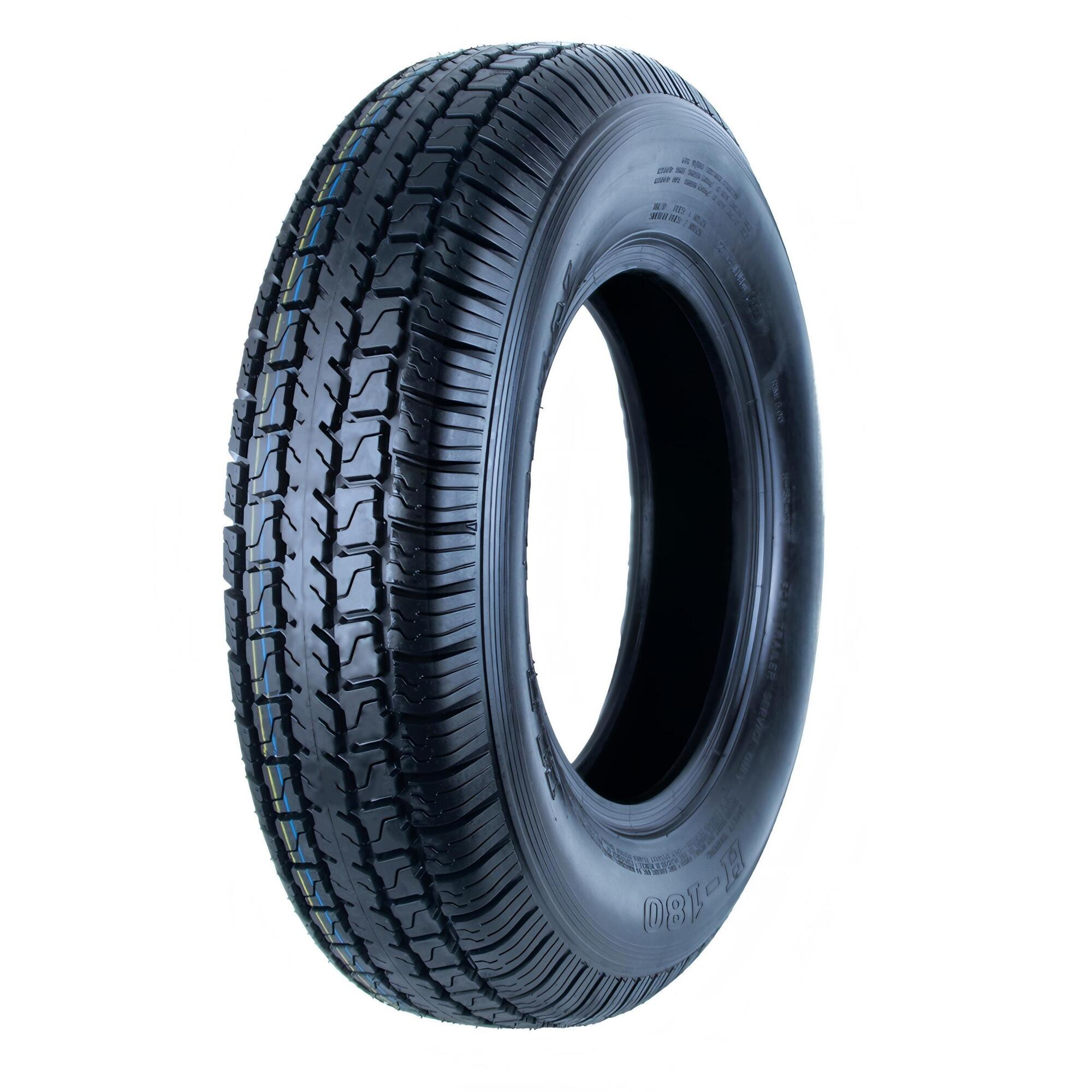 HI-RUN, Highway Trailer Tire, Bias-ply, Tire Size ST185/80D13 Load Range Rating D, Model# WD1079