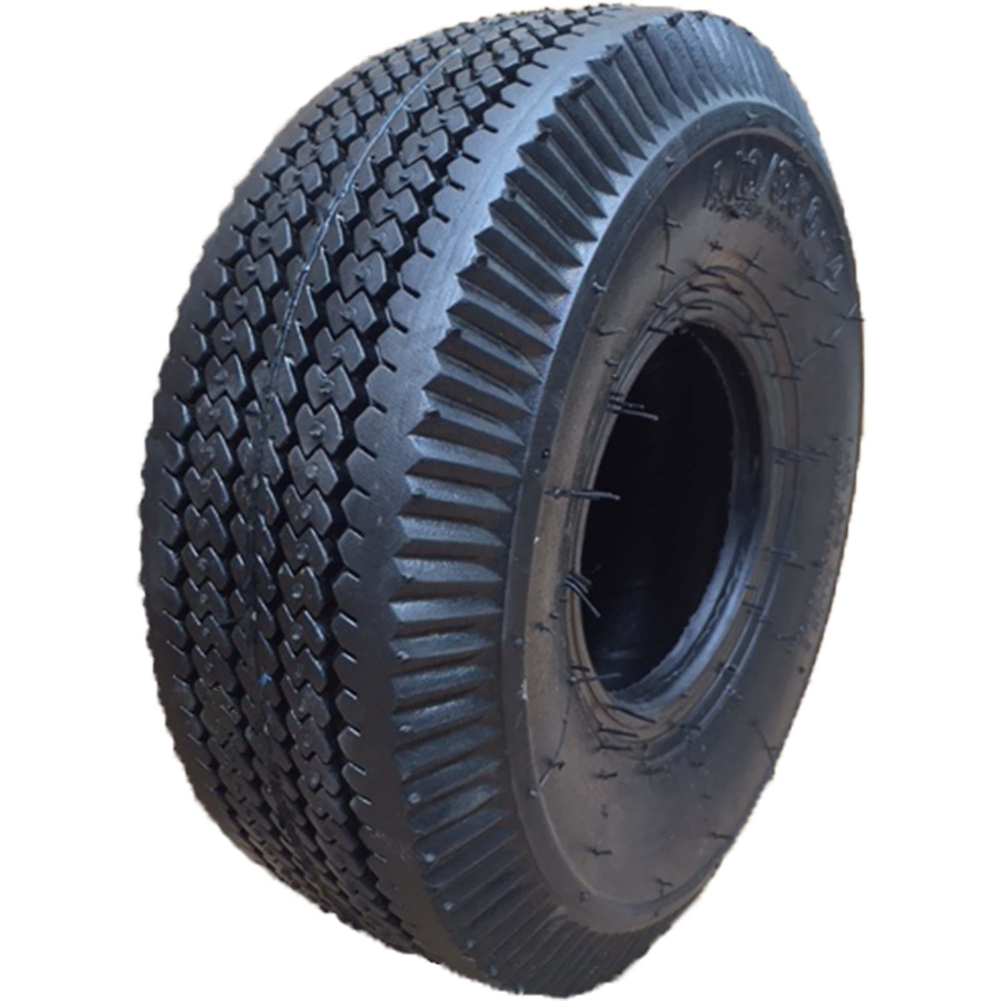 HI-RUN, Wheel Barrow Tire, Sawtooth, Tire Size 4.10/3.50-4 Load Range Rating B, Model# WD1304