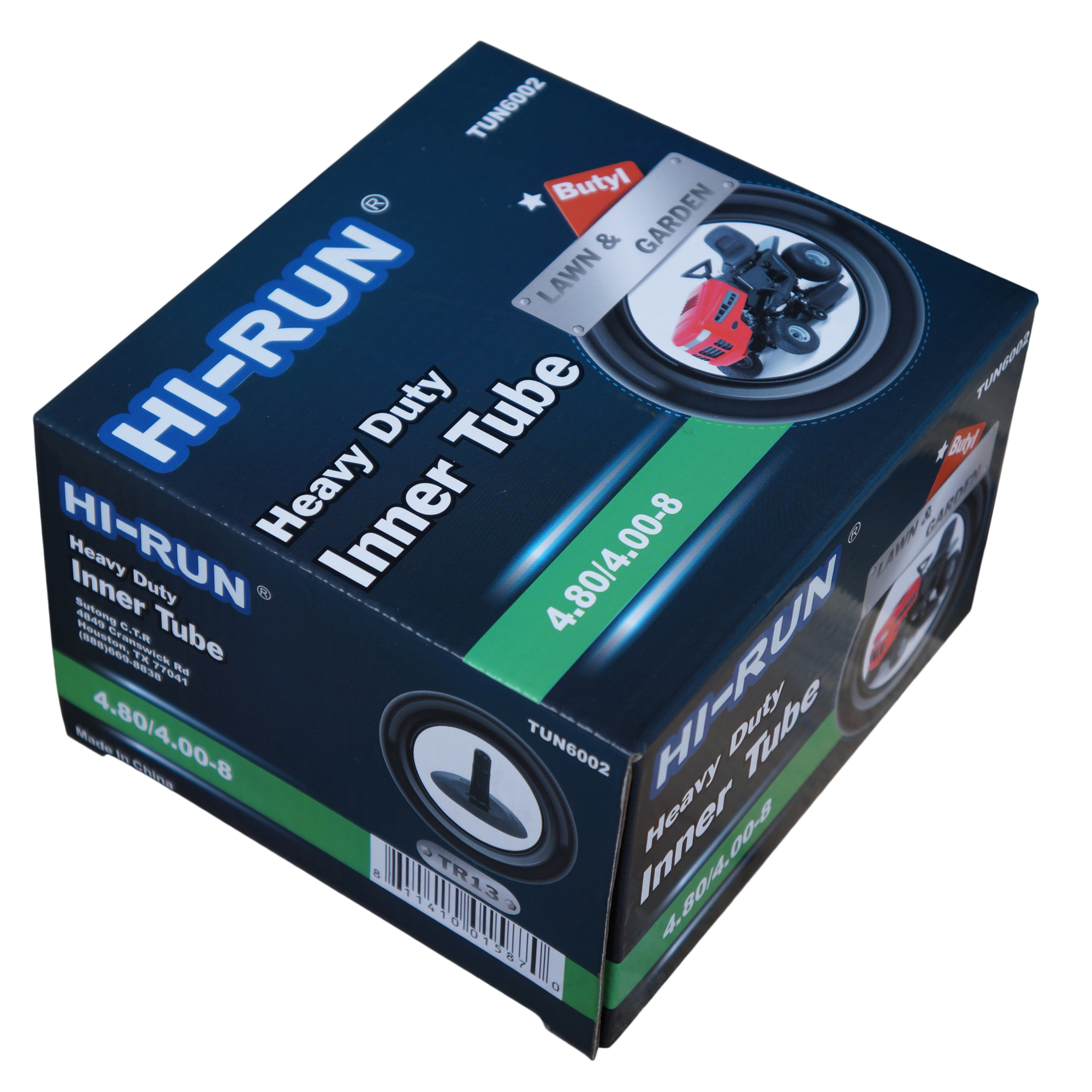 HI-RUN, Tube 4.80/4.00-8 (TR13) Lawn Garden, Fits Rim Size 8 in, Included (qty.) 1 Model# TUN6002