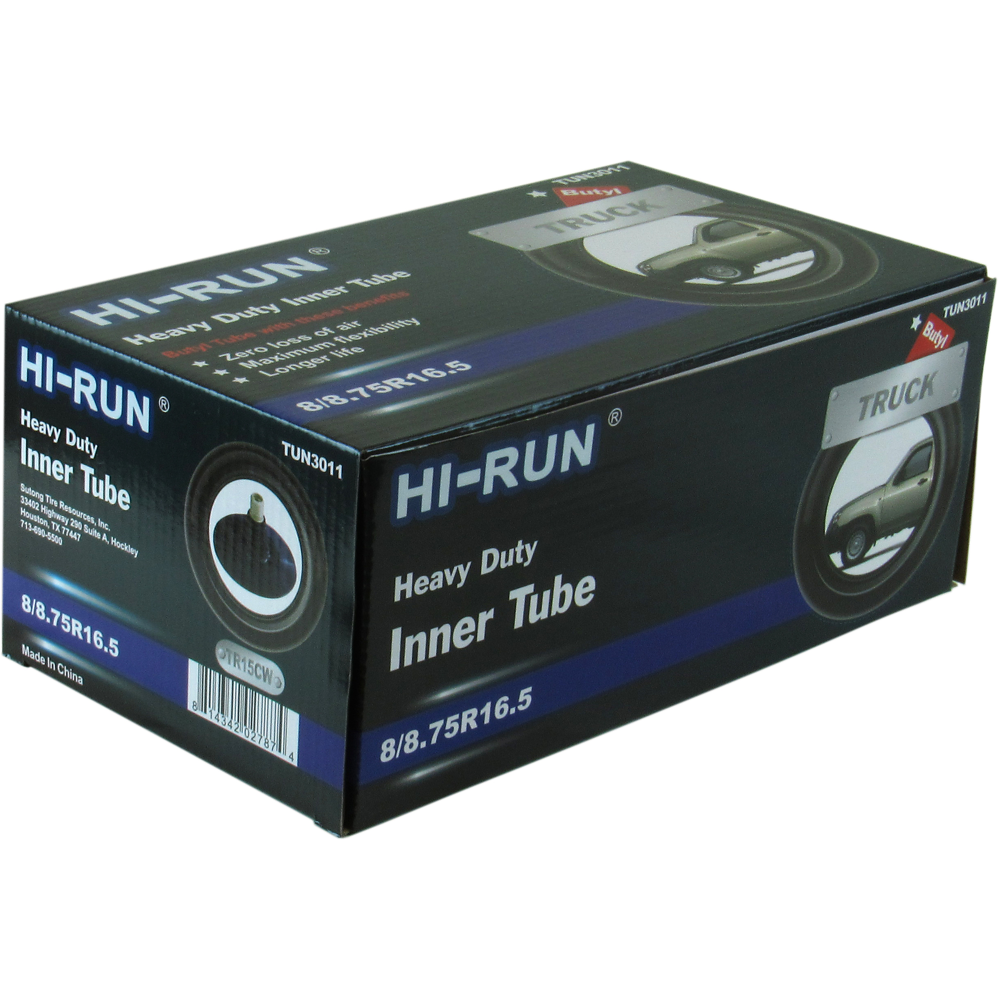 HI-RUN, Tube 8/8.75R16.5 (TR15CW) Light Truck, Fits Rim Size 16.5 in, Included (qty.) 1 Model# TUN3011