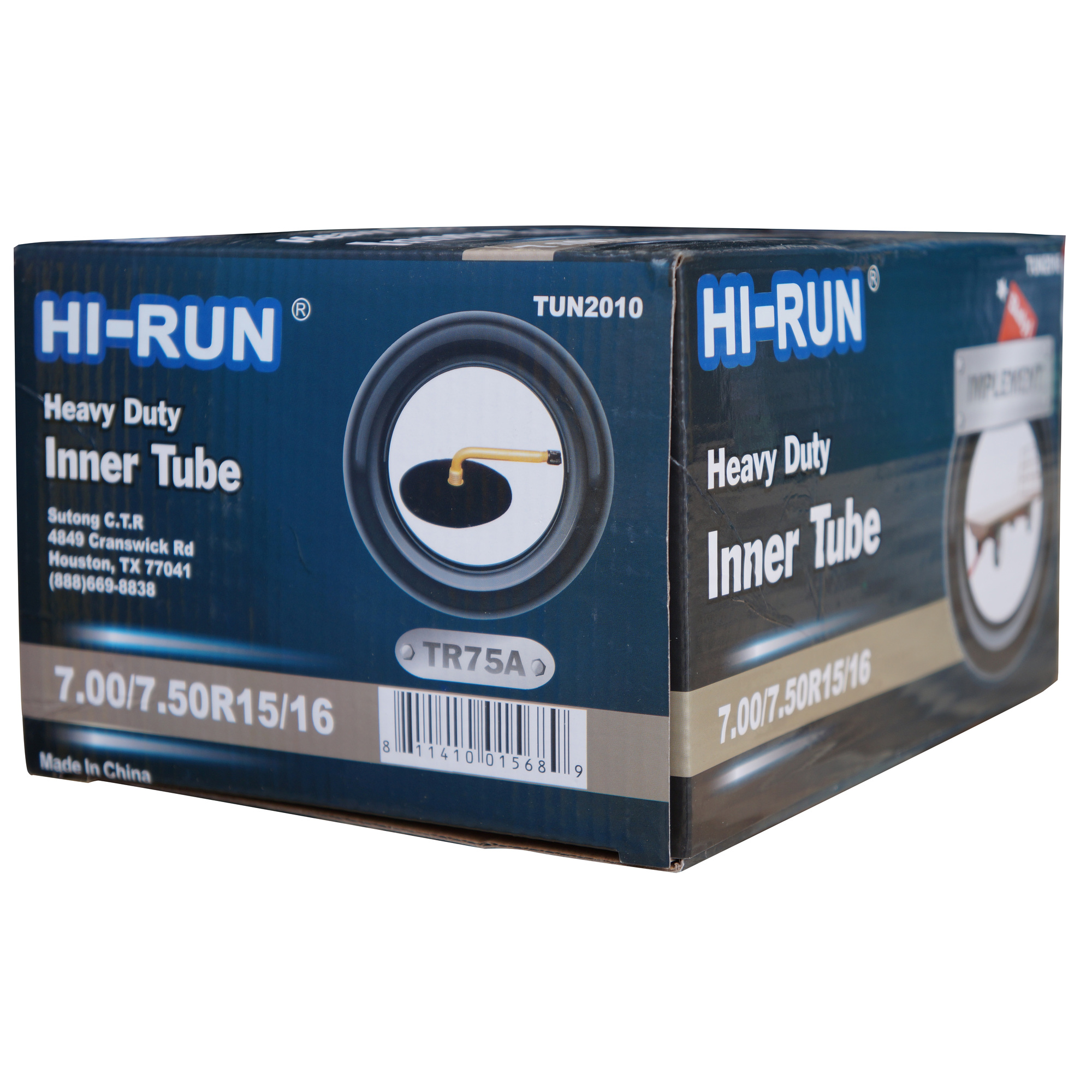 HI-RUN, Tube 7.00/7.50R15/16SL TR75A Float Implement, Fits Rim Size 15 in, Included (qty.) 1 Model# TUN2010
