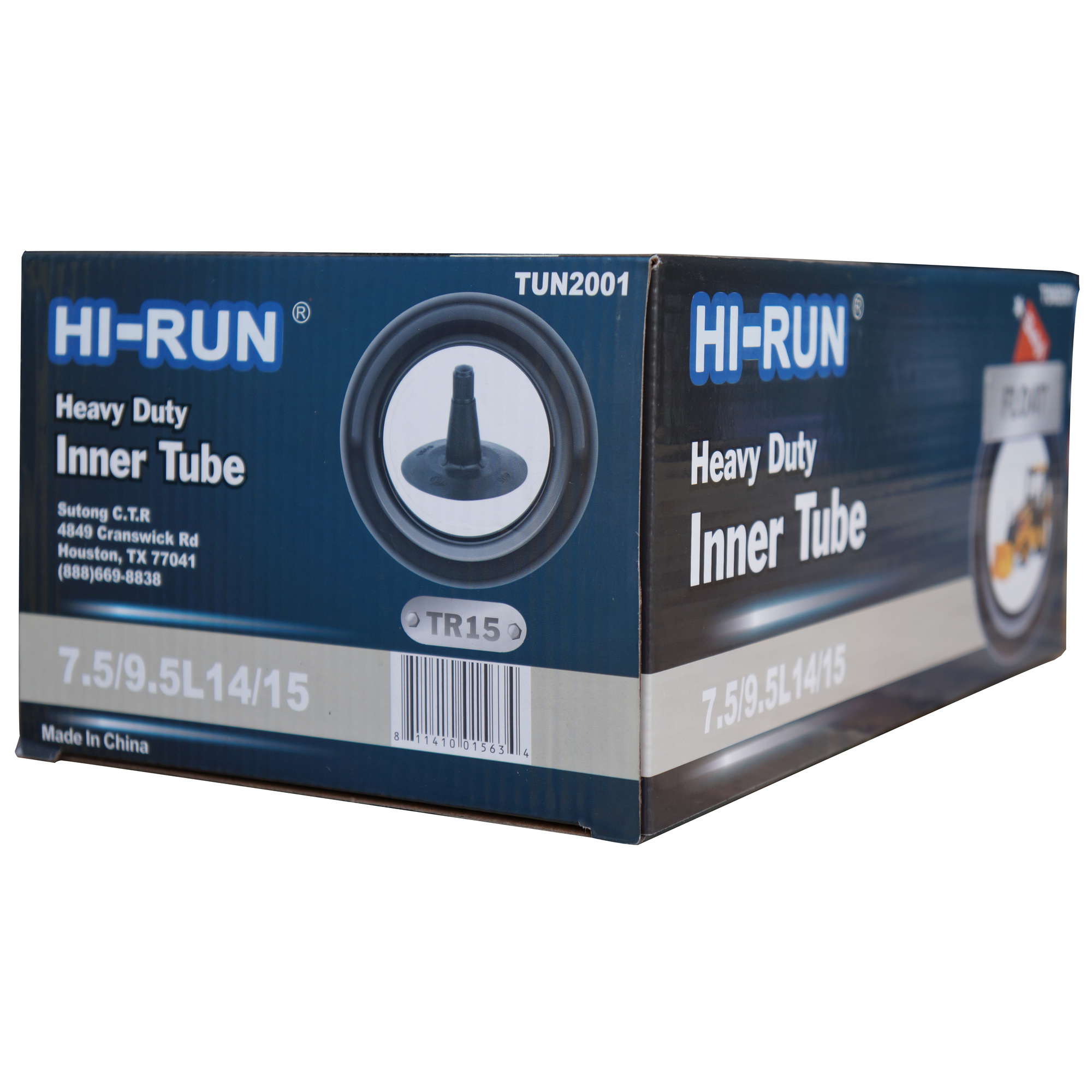 HI-RUN, Tube 7.5/9.5L14/15 (TR15) Float Implement, Fits Rim Size 14 in, Included (qty.) 1 Model# TUN2001