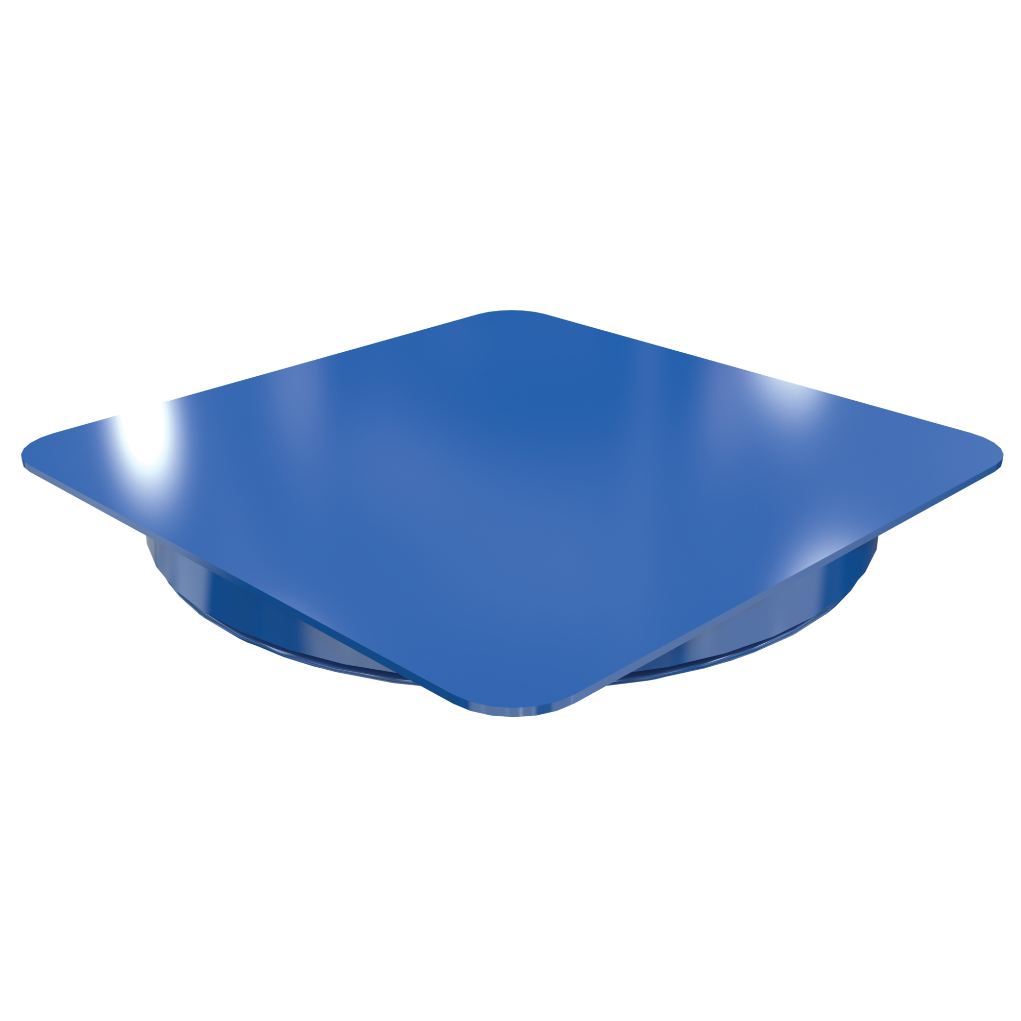 Vestil Manual Carousel - 48in. Diameter, Steel, Smooth Square Top Plate, 4000-Lb. Capacity, Model# CA-48-4-TP-SSM