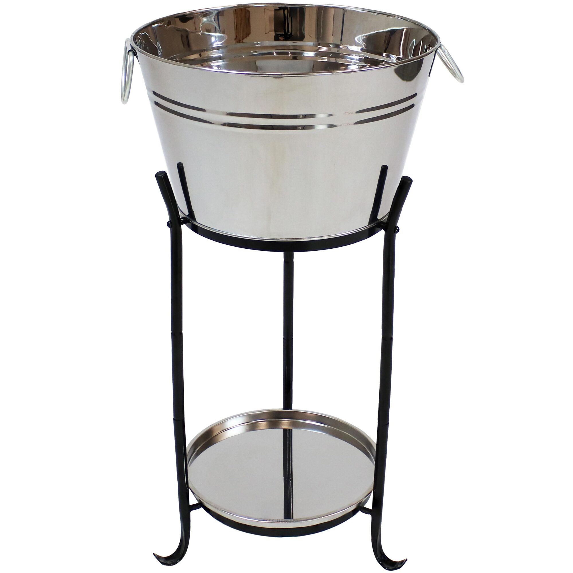 Sunnydaze Decor Galvanized Steel Bucket Planter with Handle