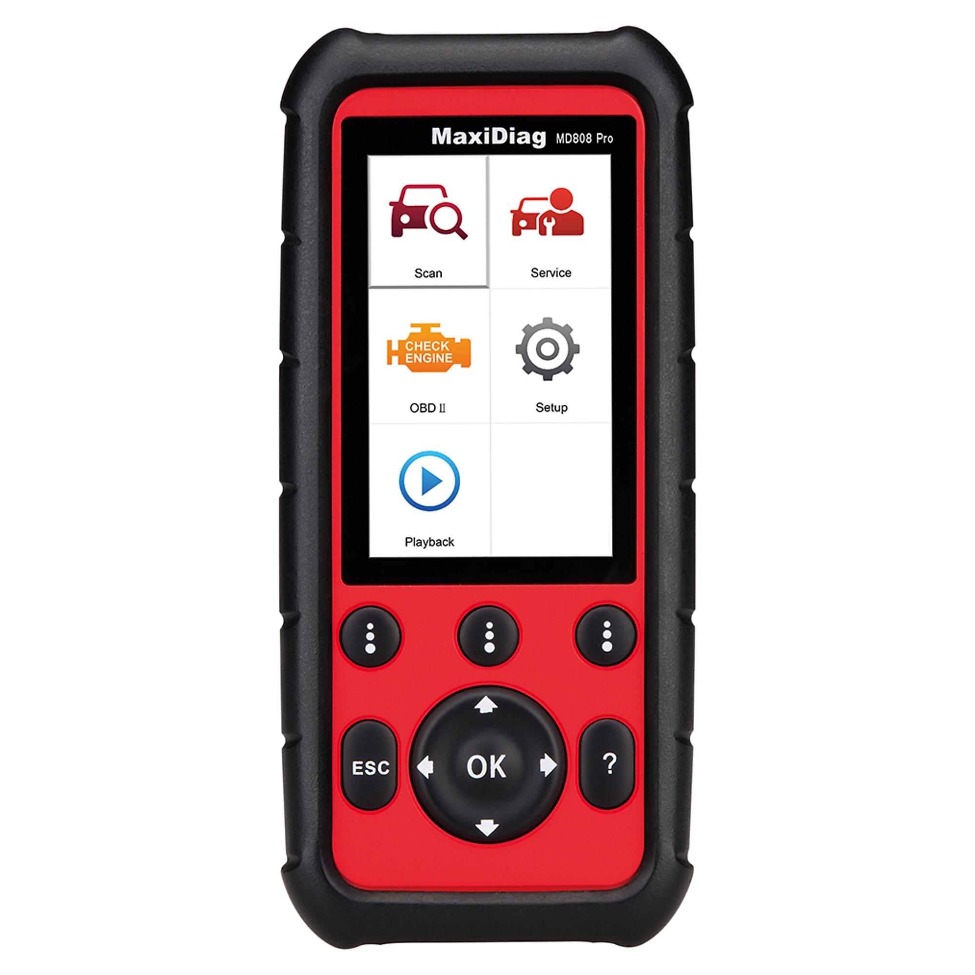 Autel All Systems Code Reader — 4in. Color Screen, AutoSCAN, 6 Service Functions, Model# MD808P