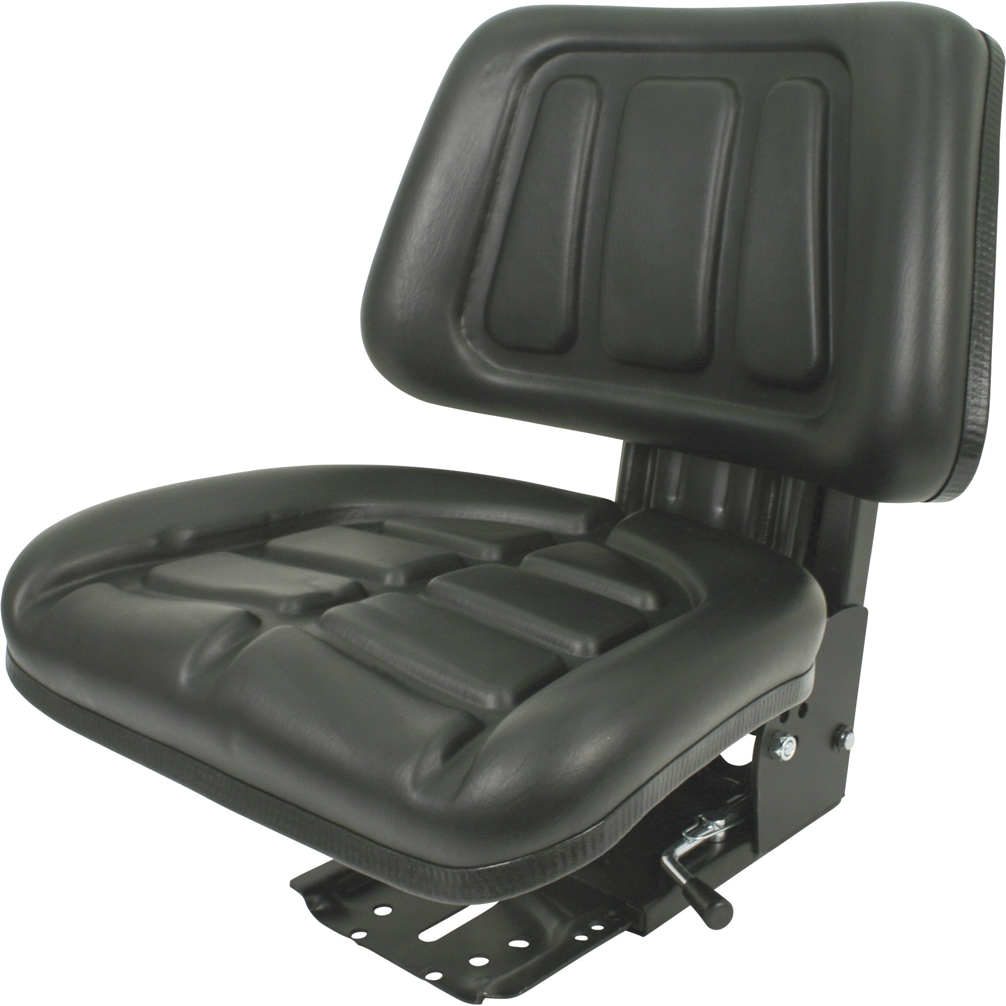 Seat with backrest for a bucket