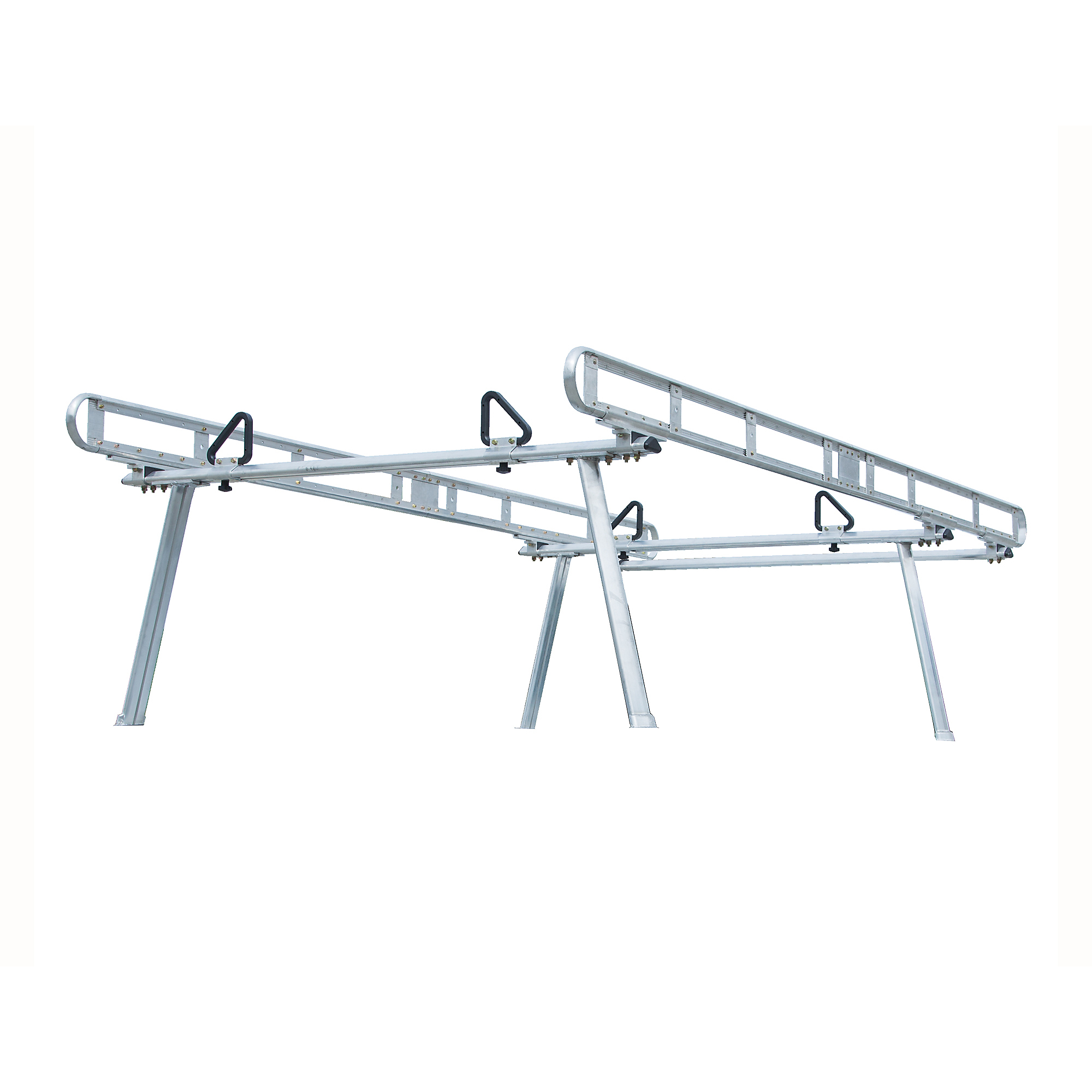 Buyers Products, Clear Anodized Aluminum Truck Ladder Rack, Load Capacity 800 lb, Material Aluminum, Model# 1501400