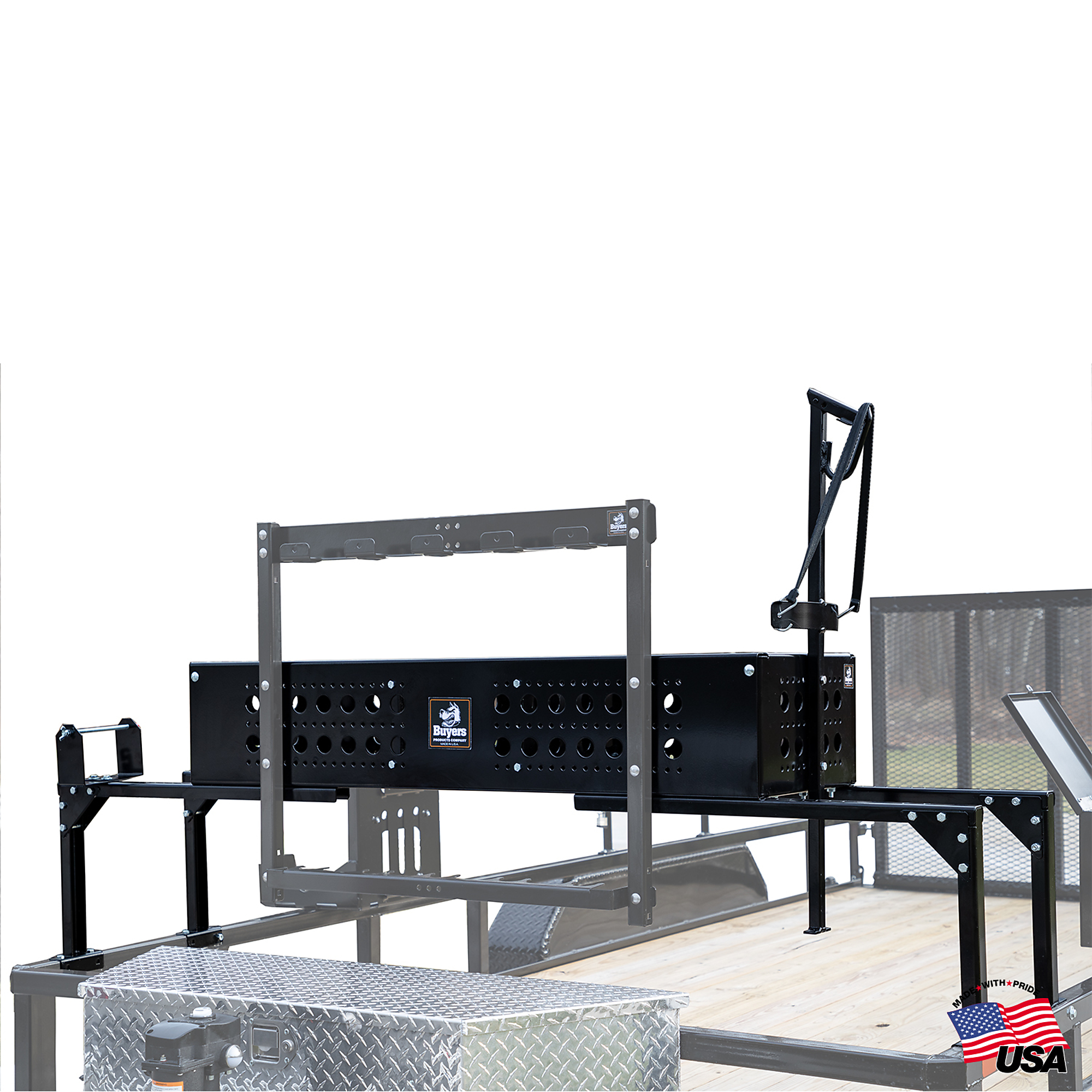 Buyers Products, Landscape Trailer Equipment Storage Basket Rack Organizer, Shelves (qty.) 0 Material Carbon Steel, Model# LT45