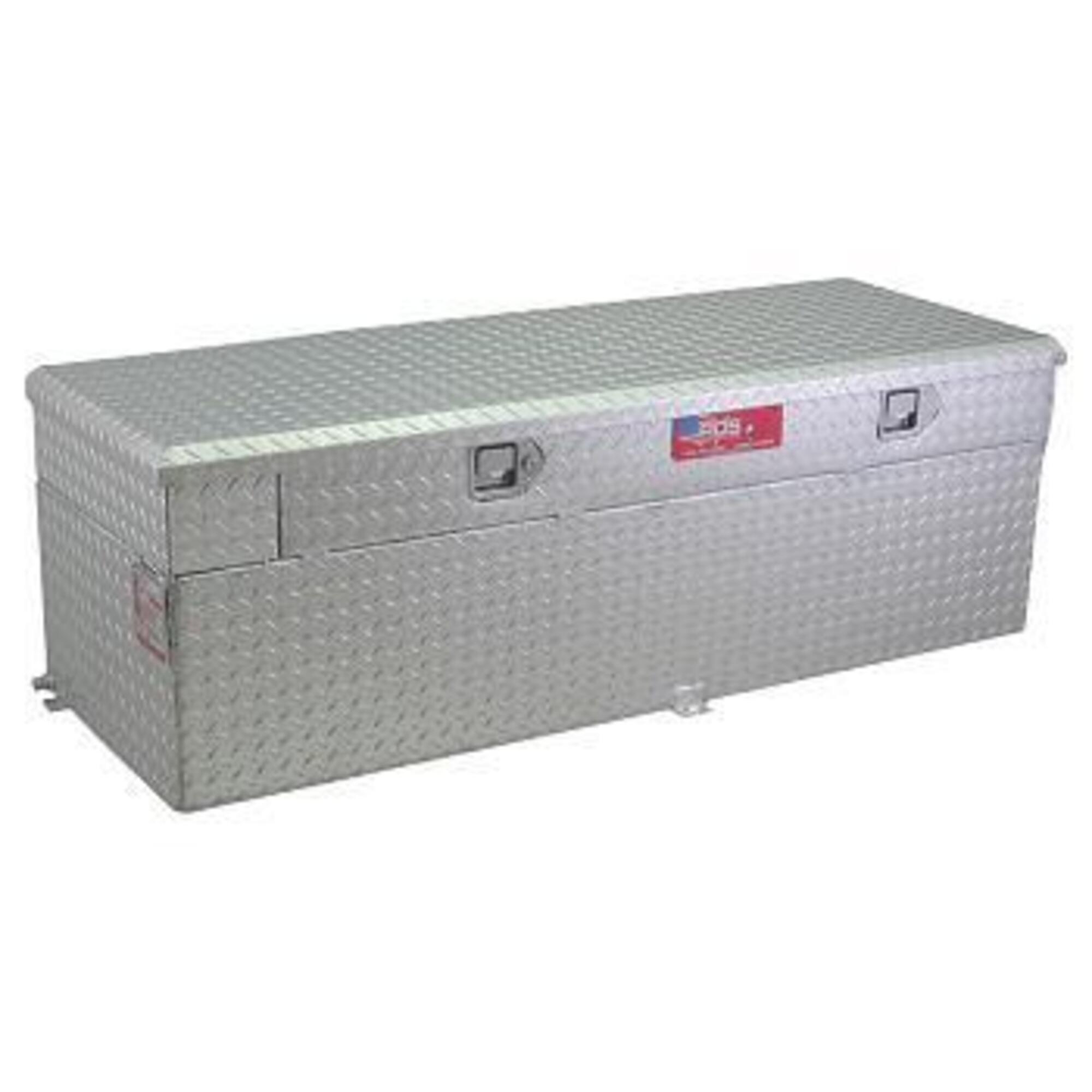 RDS, Aluminum Auxiliary Fuel Tank/Toolbox Combo, Capacity 60 Gal, Shape Rectangle, Model# 72743