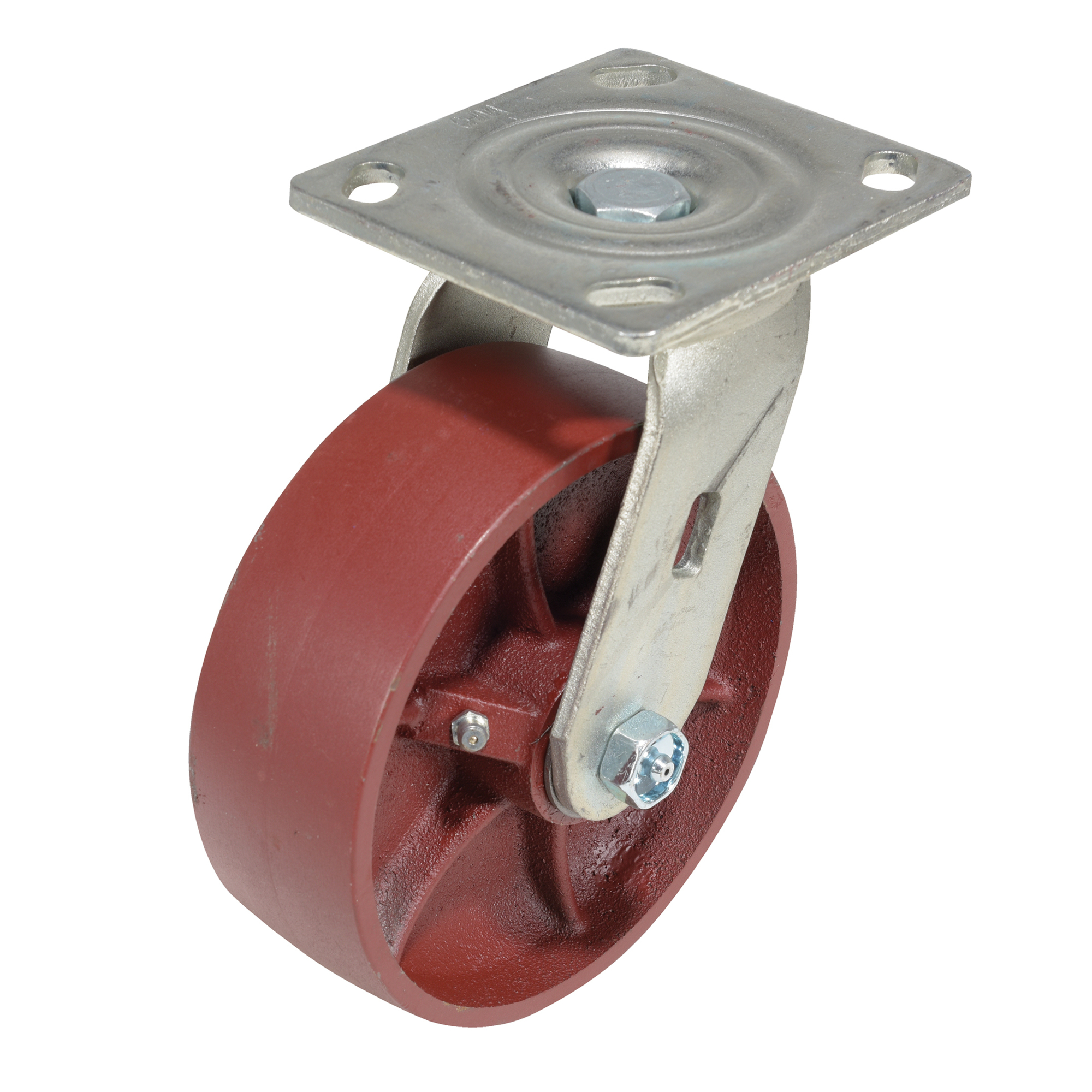 Vestil Cast Iron Swivel Caster - 6in. x 2in., 1250 Lb. Capacity, Ductile Steel, Model# CST-DS-CR-6X2-S