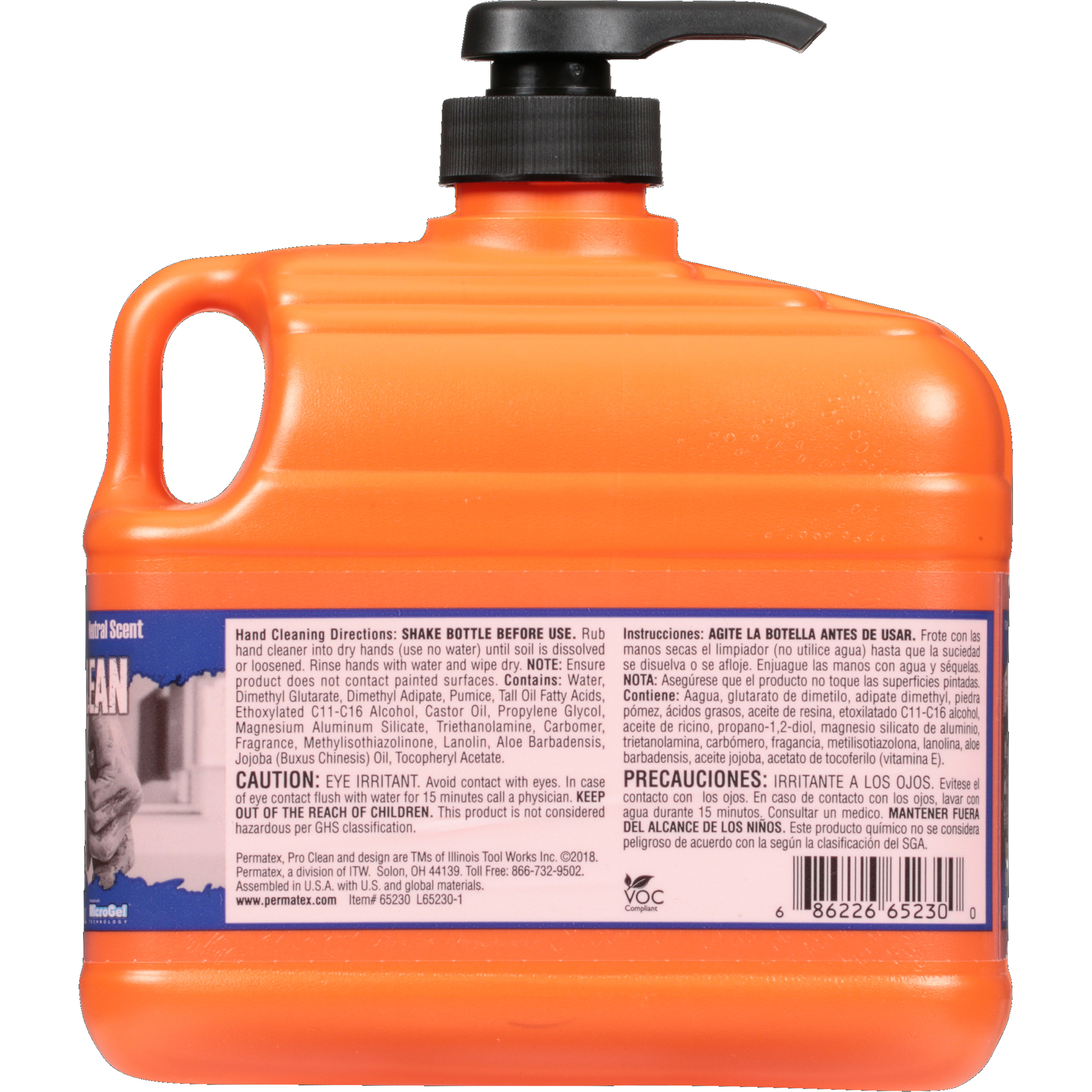 Fast Orange, ProClean Pumice Hand Cleaner 64oz with Pump, Ounces 64 oz,  Scent Type Fresh, Model# 65230