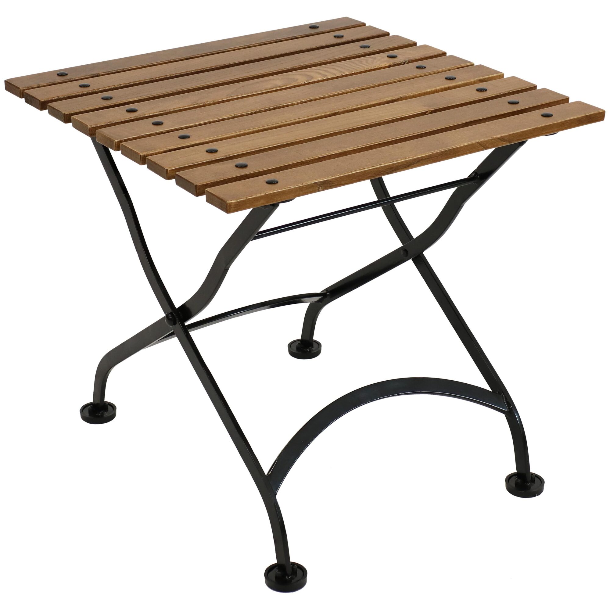 Sunnydaze Decor, Square Folding Bistro Side Table 20in., Table Shape Square, Primary Color Brown, Height 18.5 in, Model# DMR-844