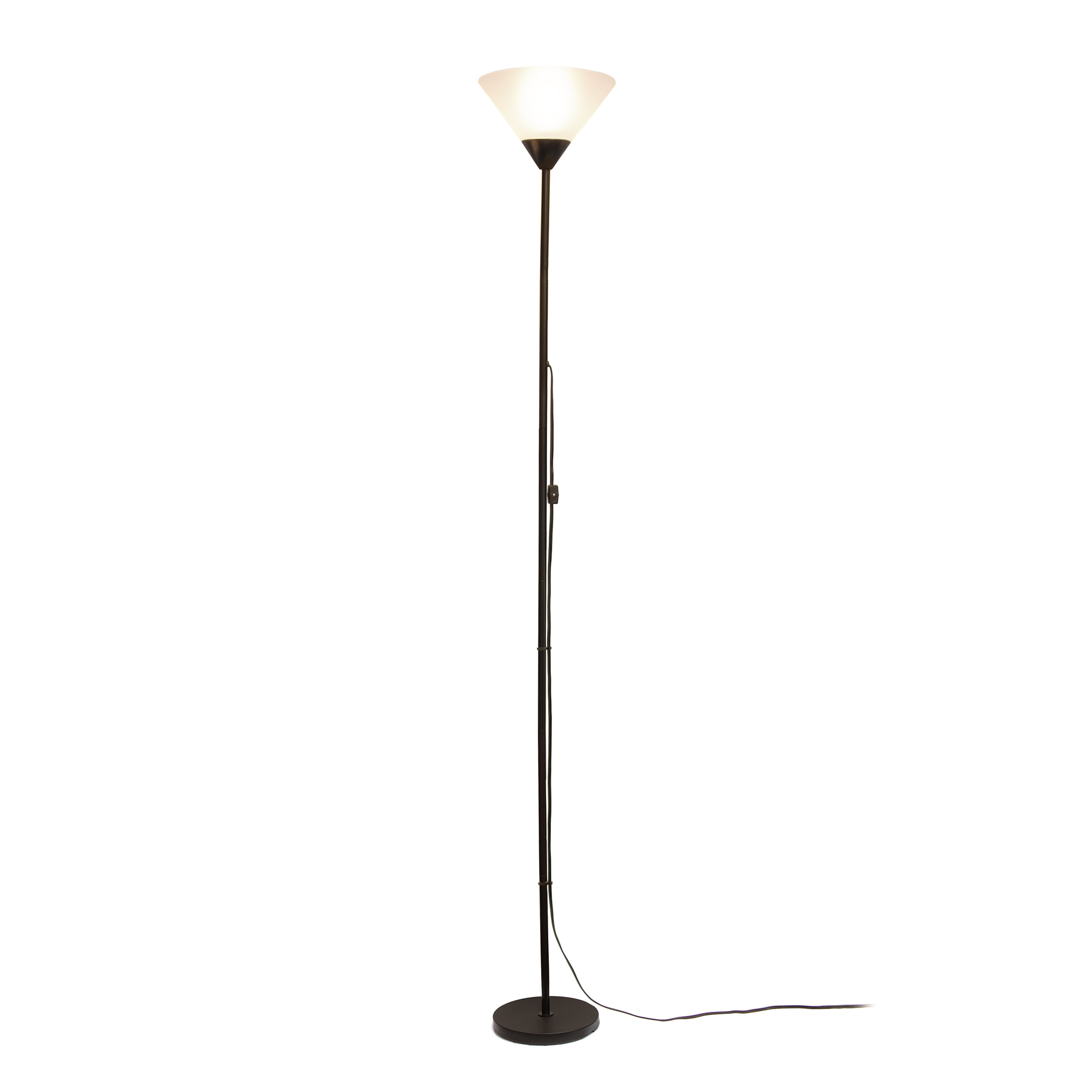 Simple Designs, 1 Light Stick Torchiere Floor Lamp, Power Source Corded