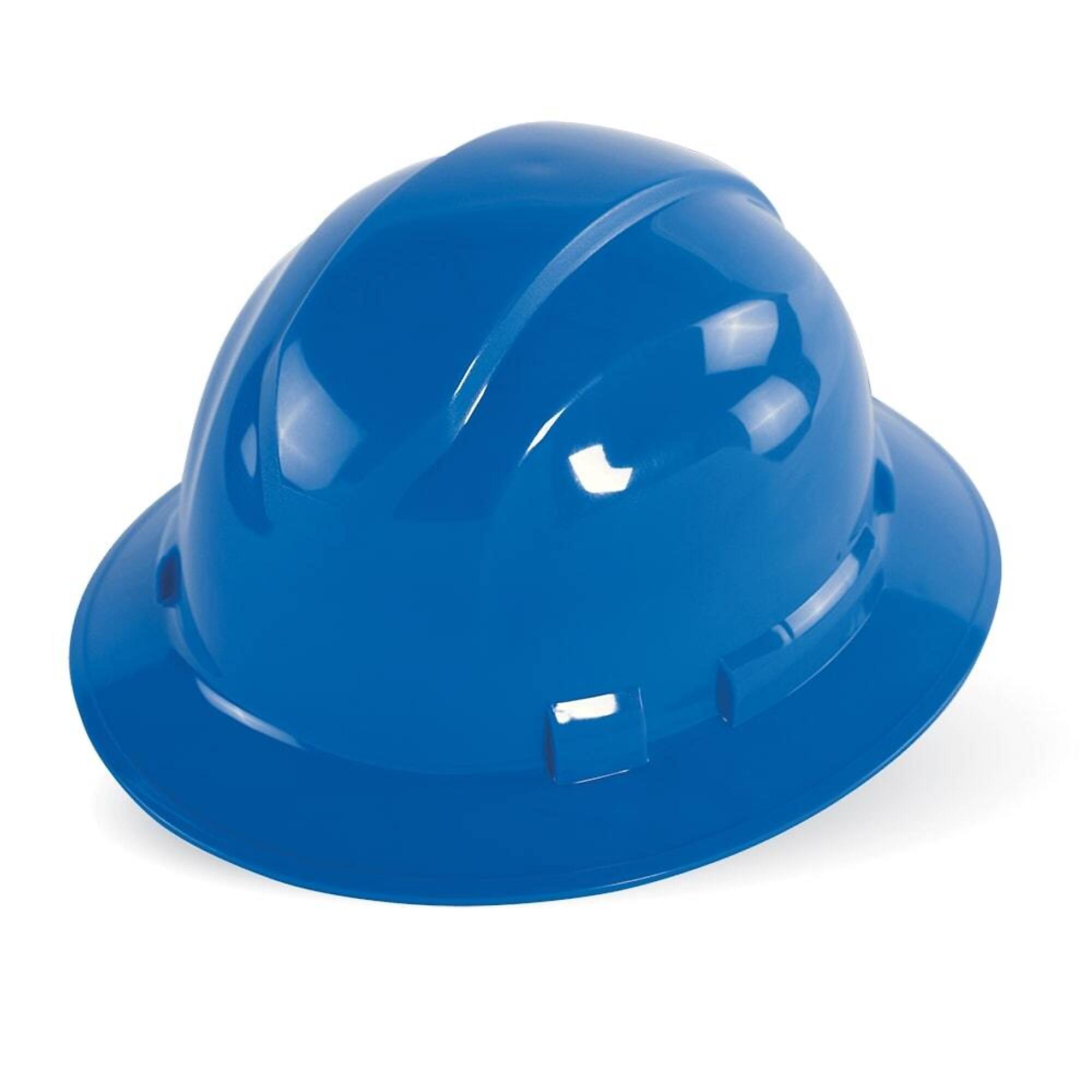 Bullhead Safety, Blue, Class E, Type 1 Unvented, Full Brim Style, Hard Hat, Model# HH-F1-B