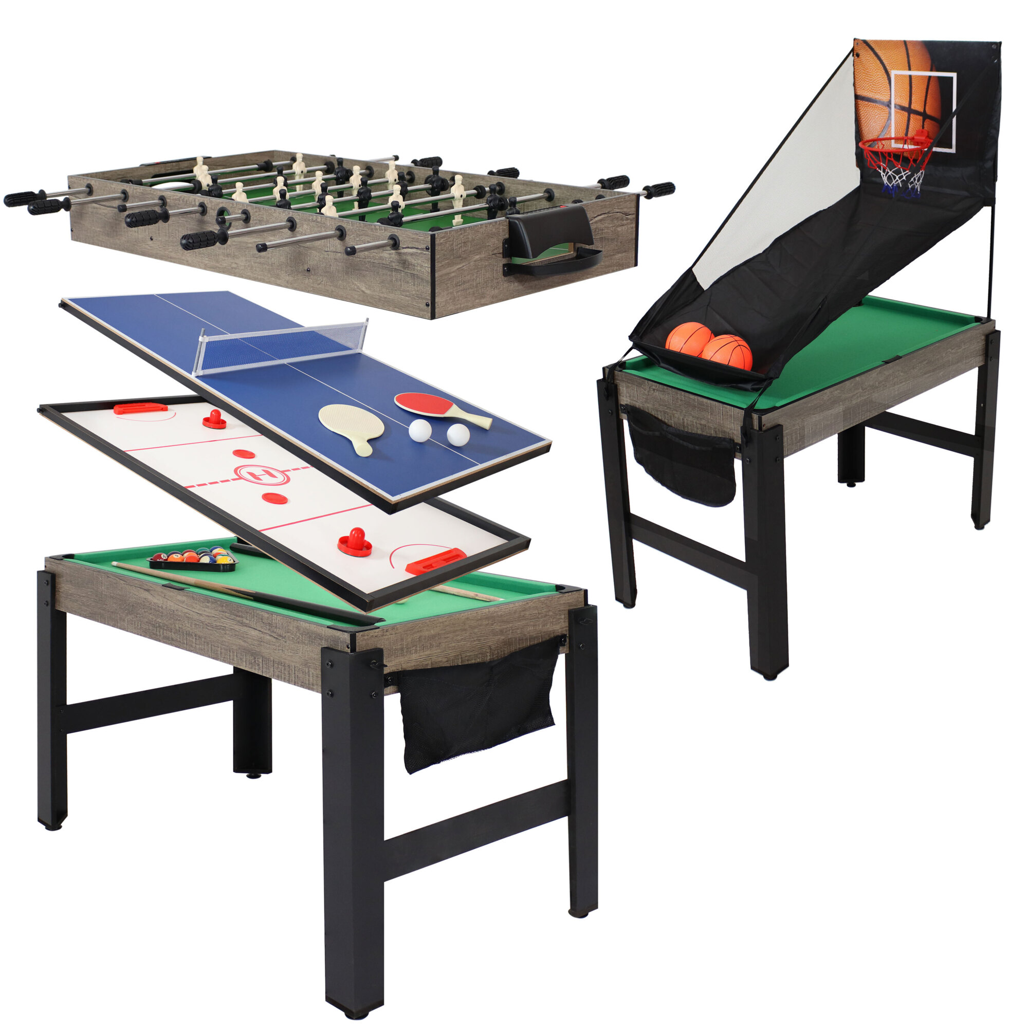 Sunnydaze Decor, Modern Rustic 5in.-1 Multi-Game Table, Model# EG-072 ...