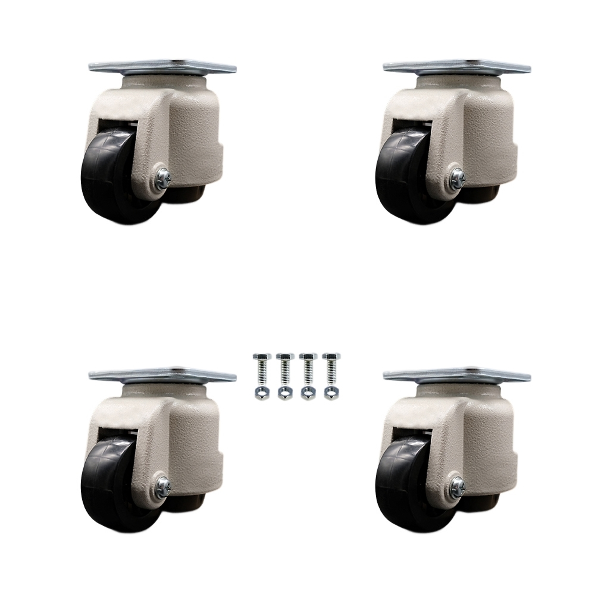 Service Caster, 2.83in. Plate Casters, Wheel Diameter 2.83 in, Caster ...